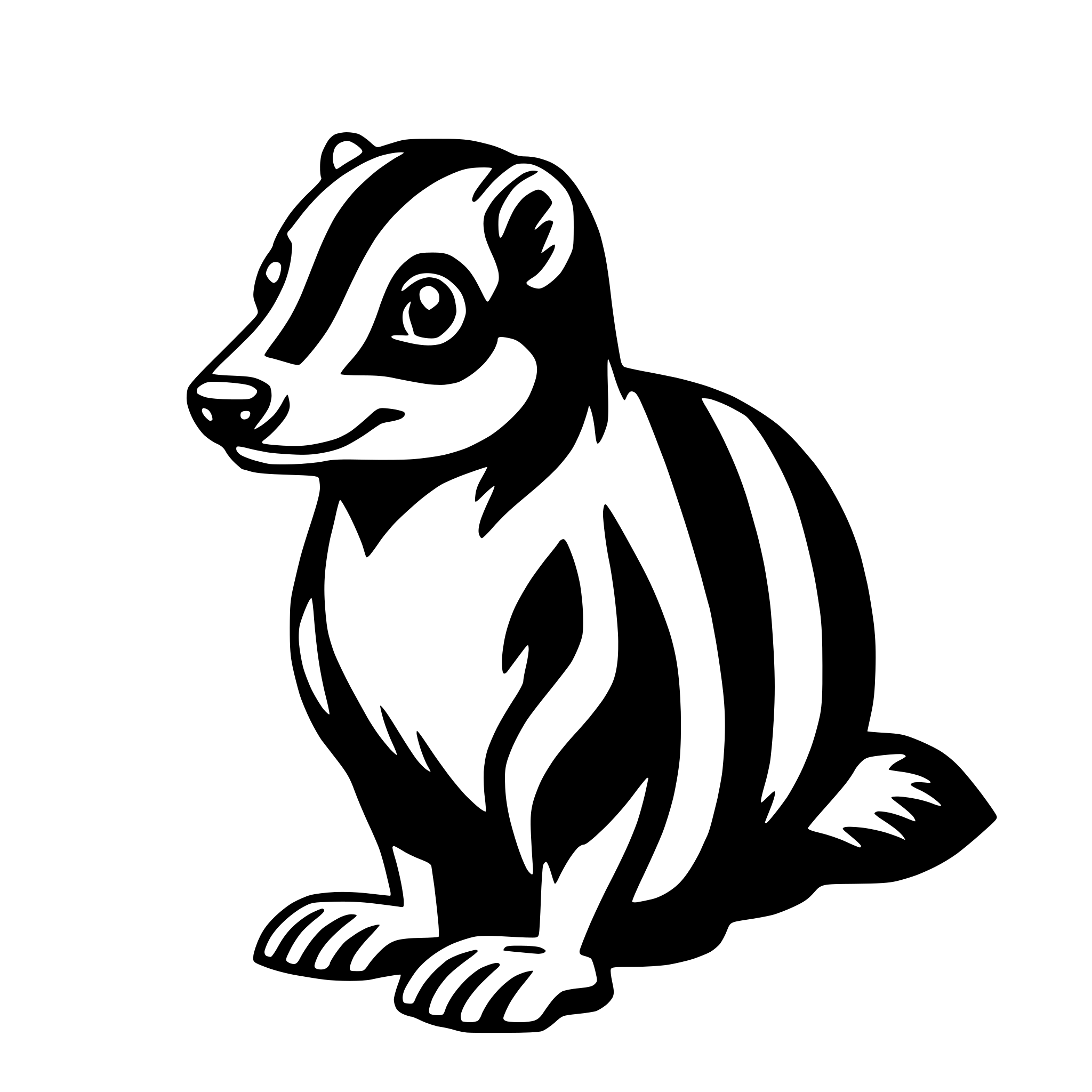 AI-generated SVG of 'skunk'