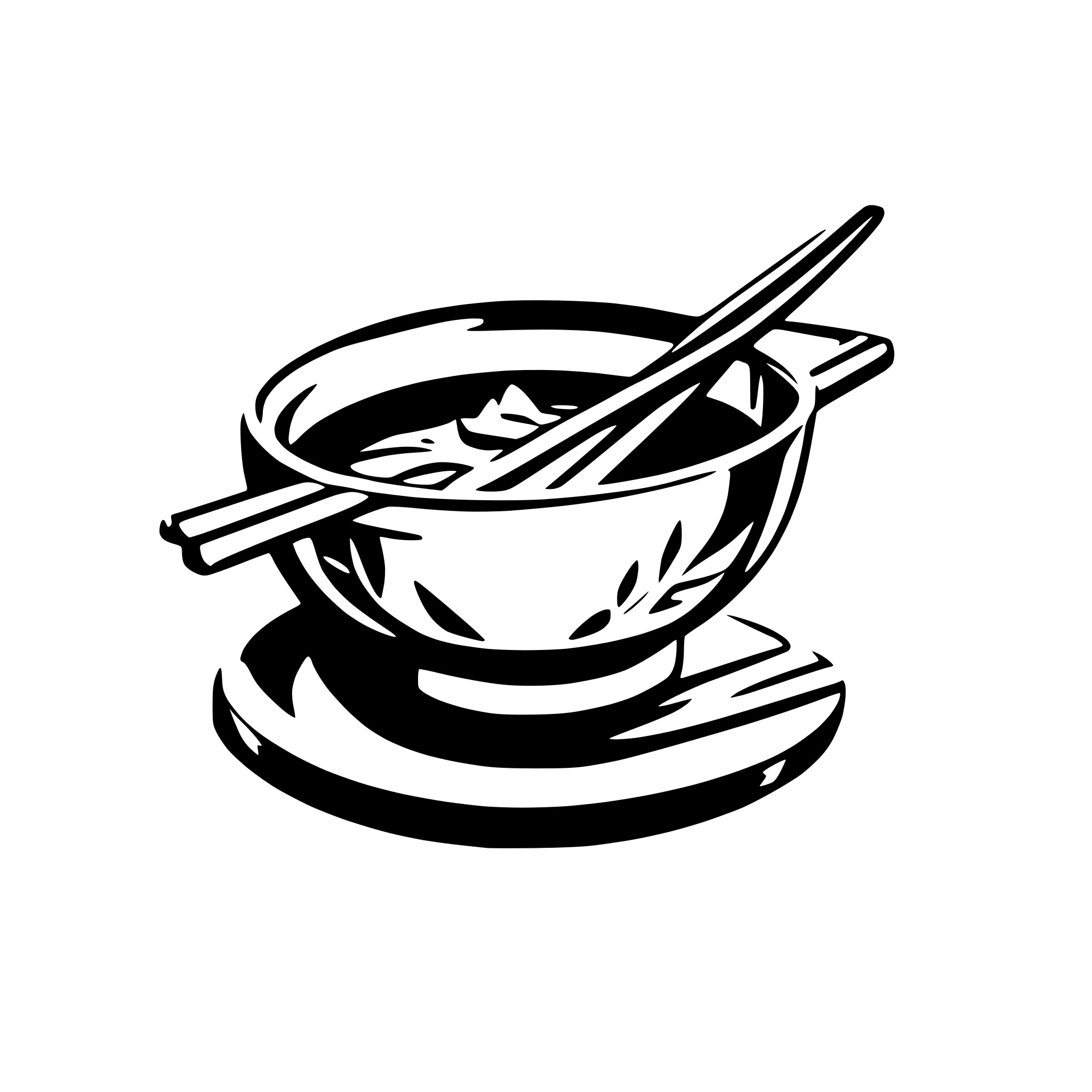 AI-generated SVG of a Japanese food bowl with chopsticks