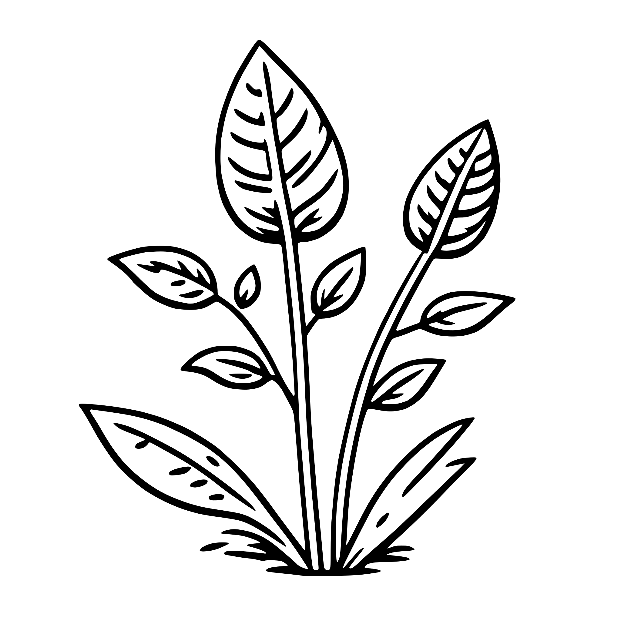 AI-generated SVG of a flaxseed