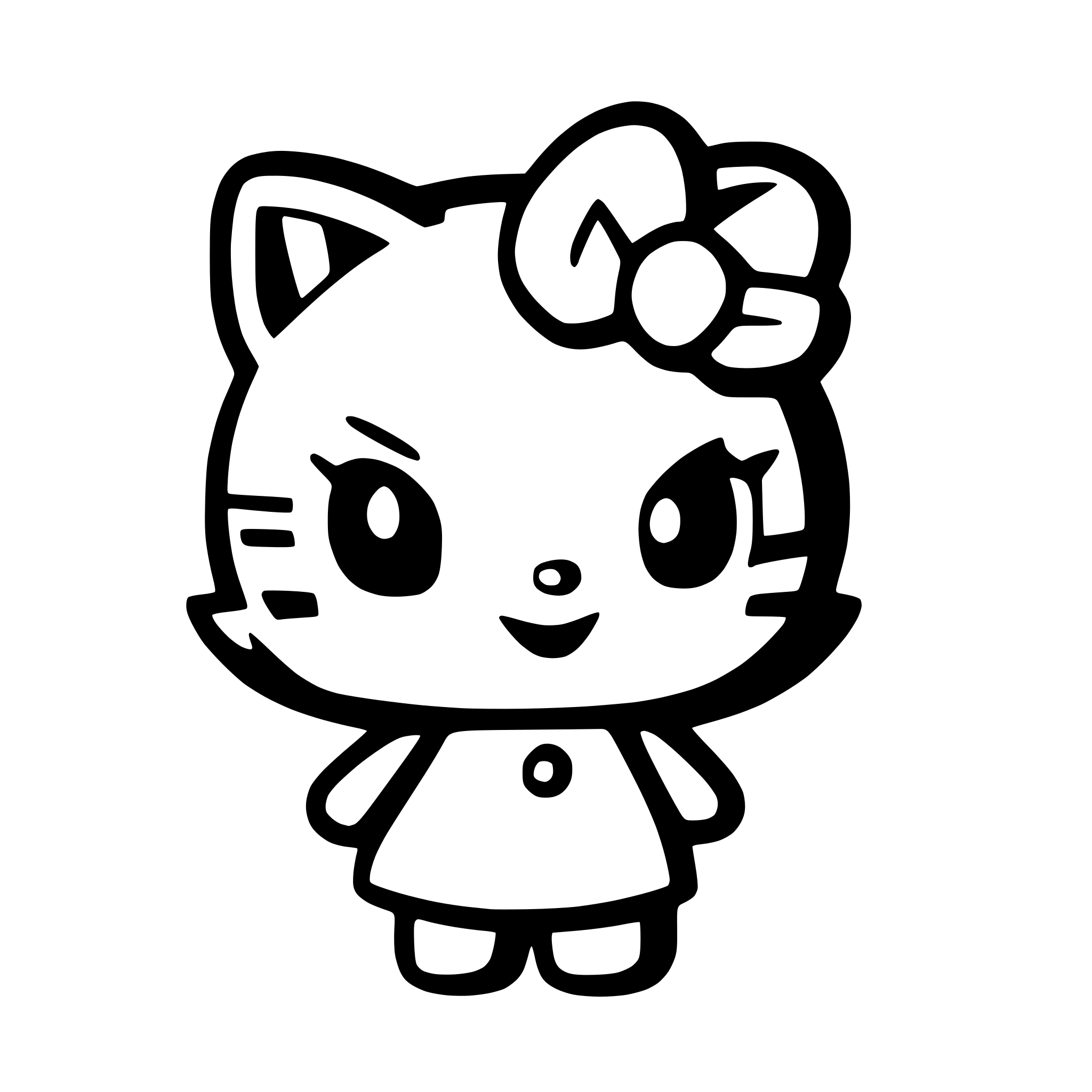 AI-generated SVG of a hello Kitty