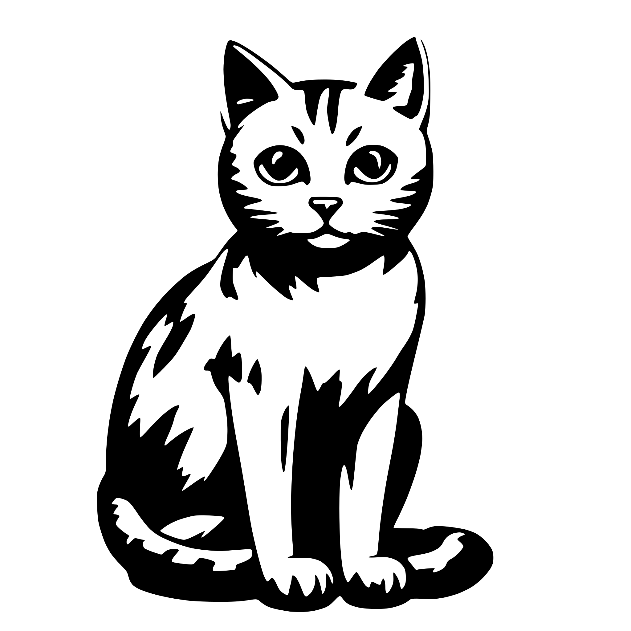 AI-generated SVG of a cat