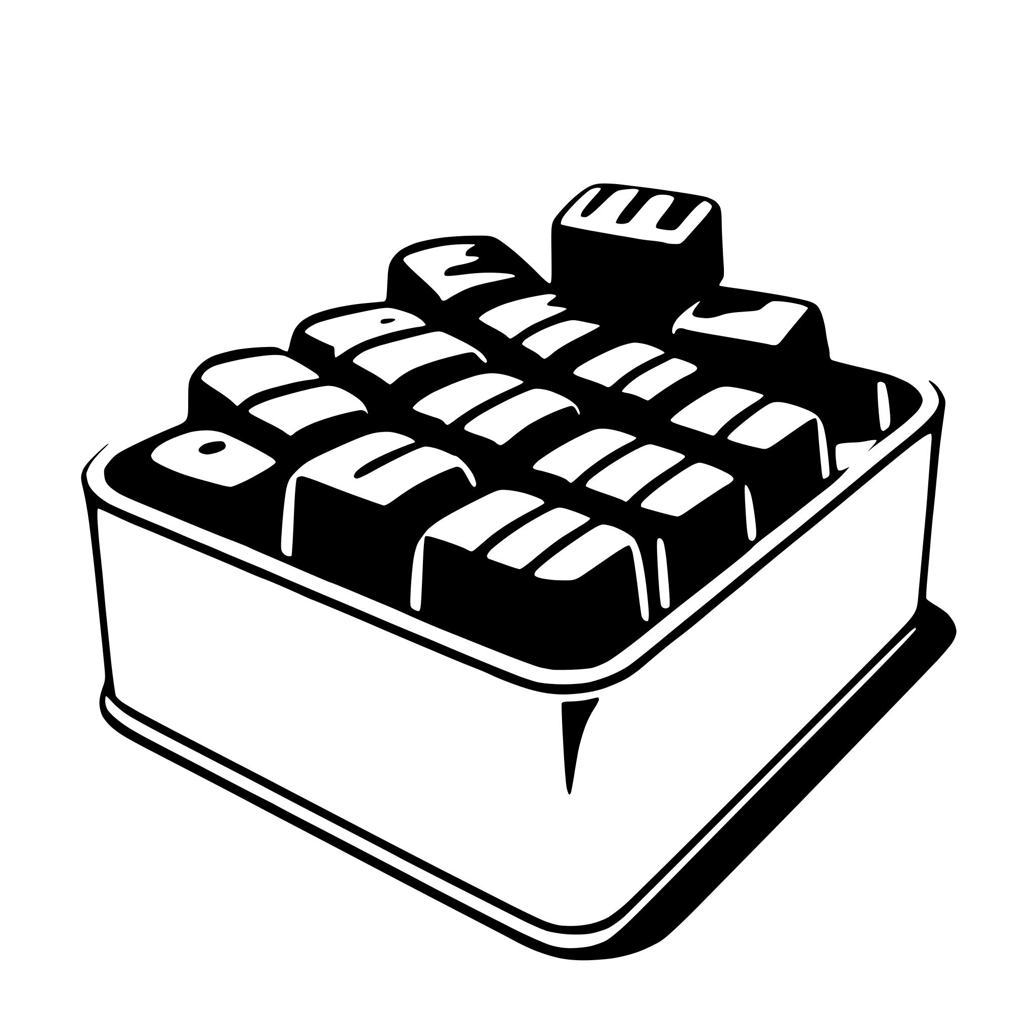 AI-generated SVG of a chocolate box