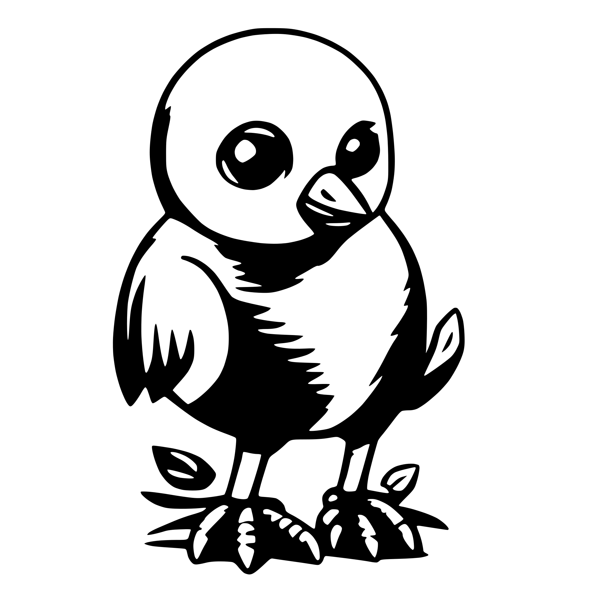 AI-generated SVG of a Bird