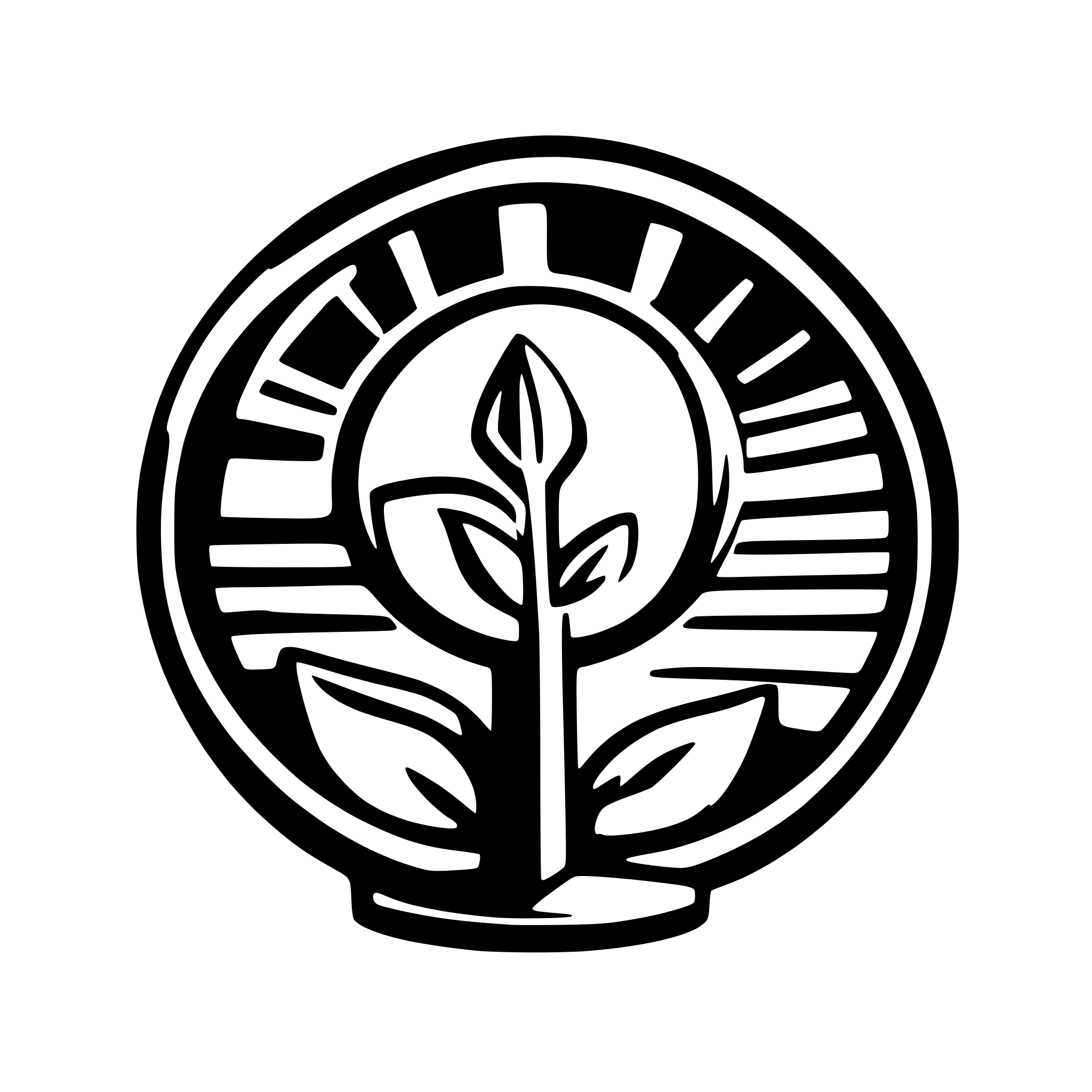 AI-generated SVG of a Solar panels, plant, power core, sun, blue green yellow