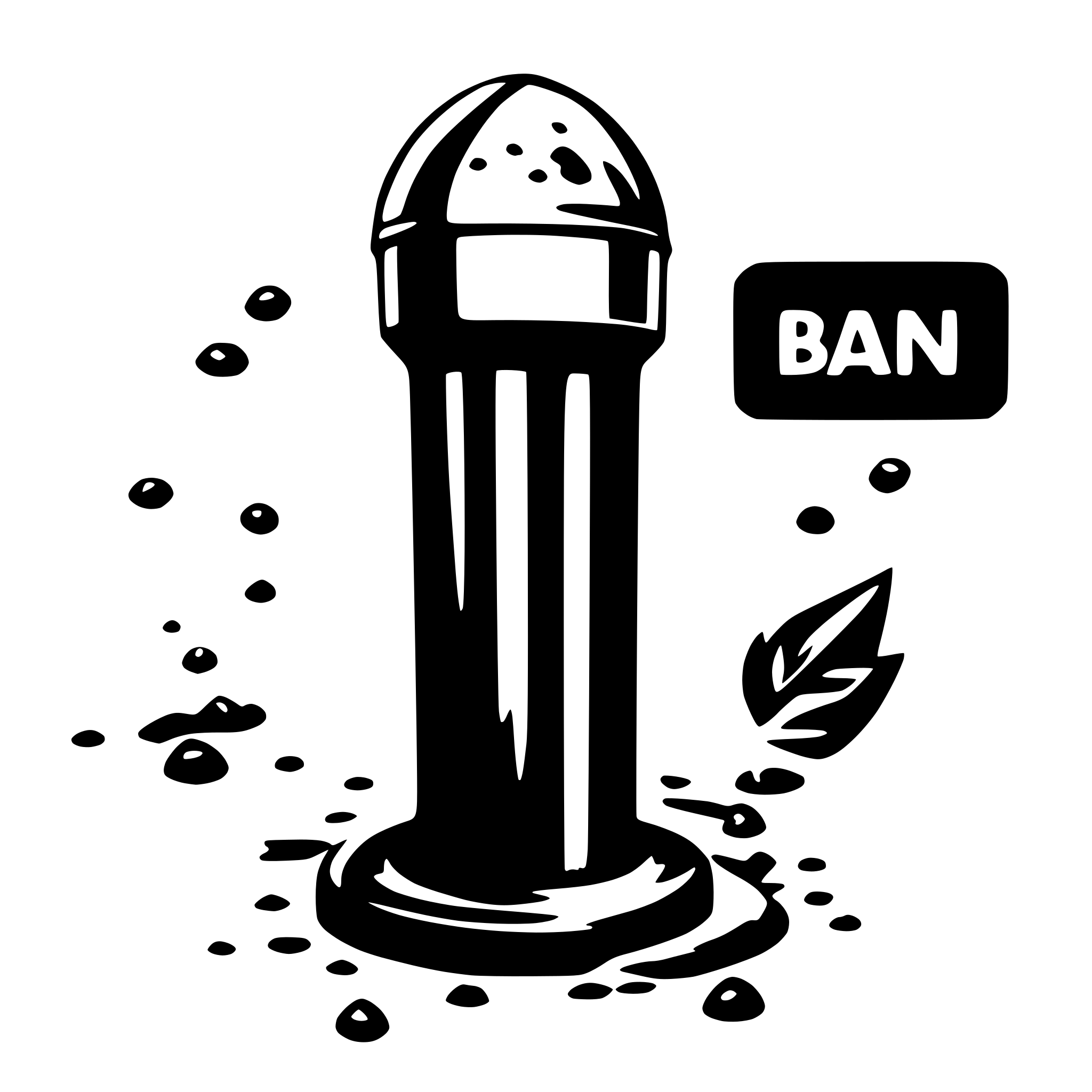 AI-generated SVG of a Spitting ban