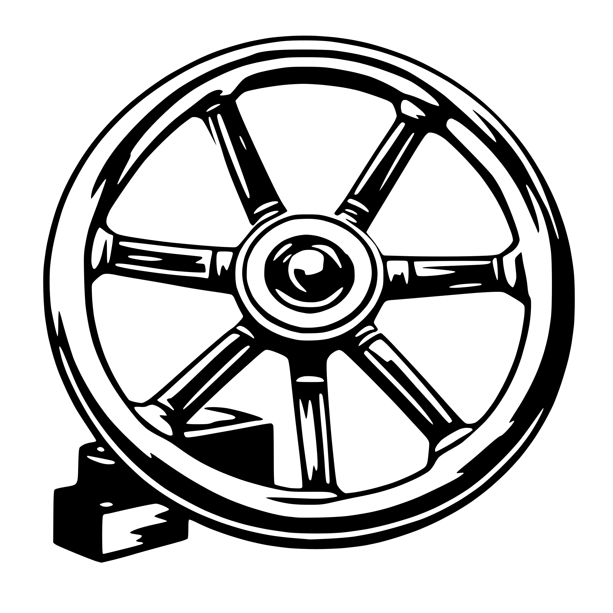 AI-generated SVG of a steering wheel with note