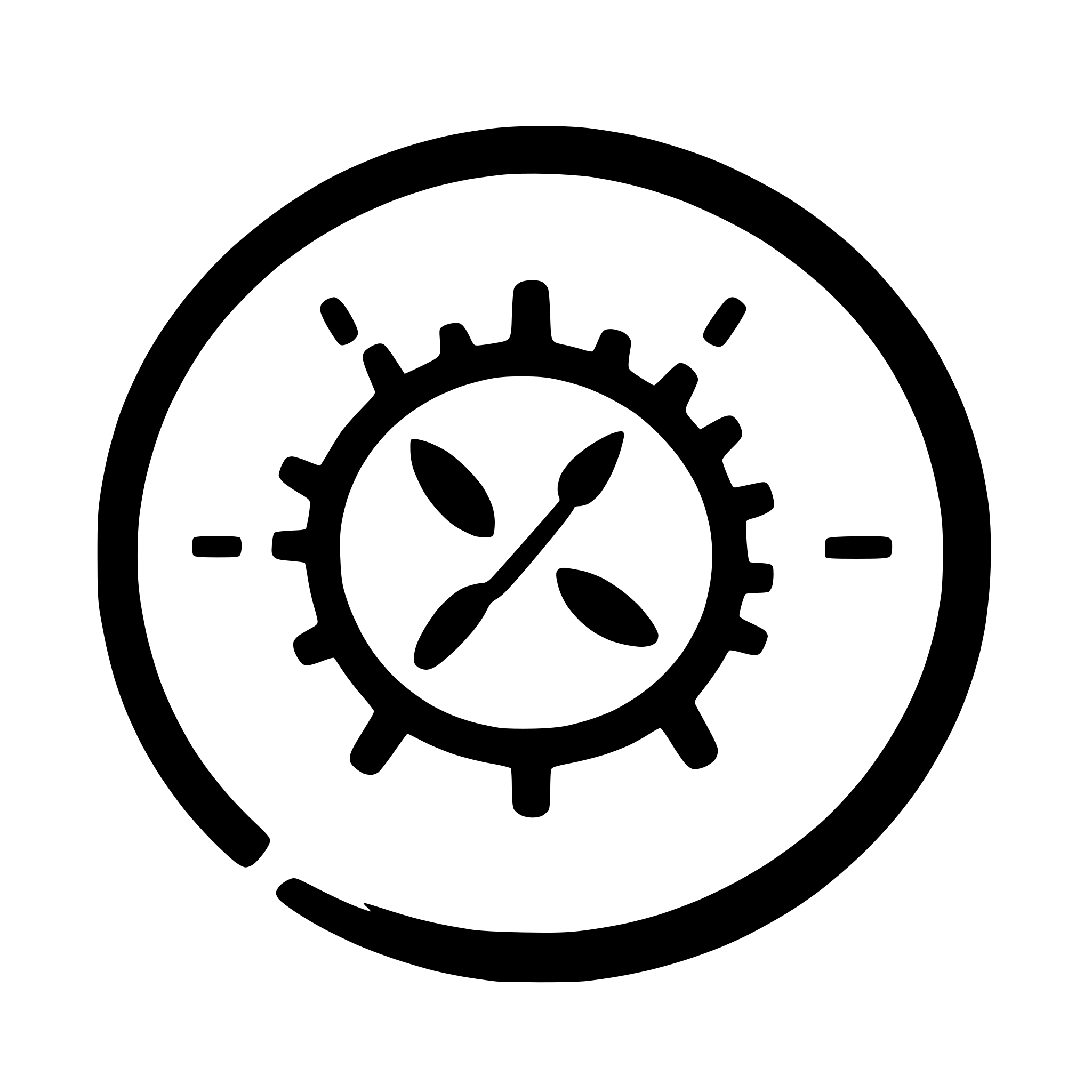AI-generated SVG of a flat icon for a settings page of an scheduling app
