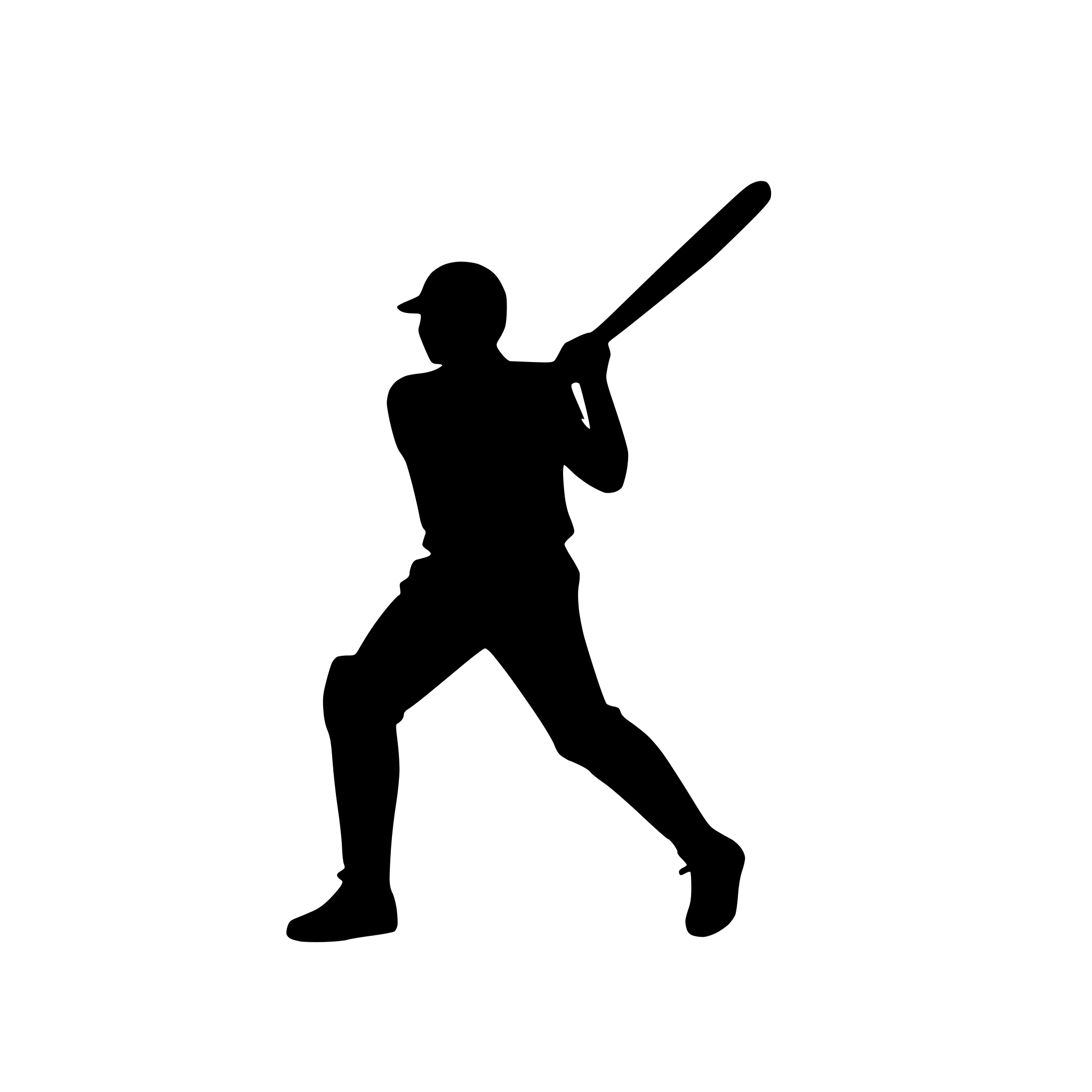 AI-generated SVG of a a silhouette in black colour of a batsman in cricket