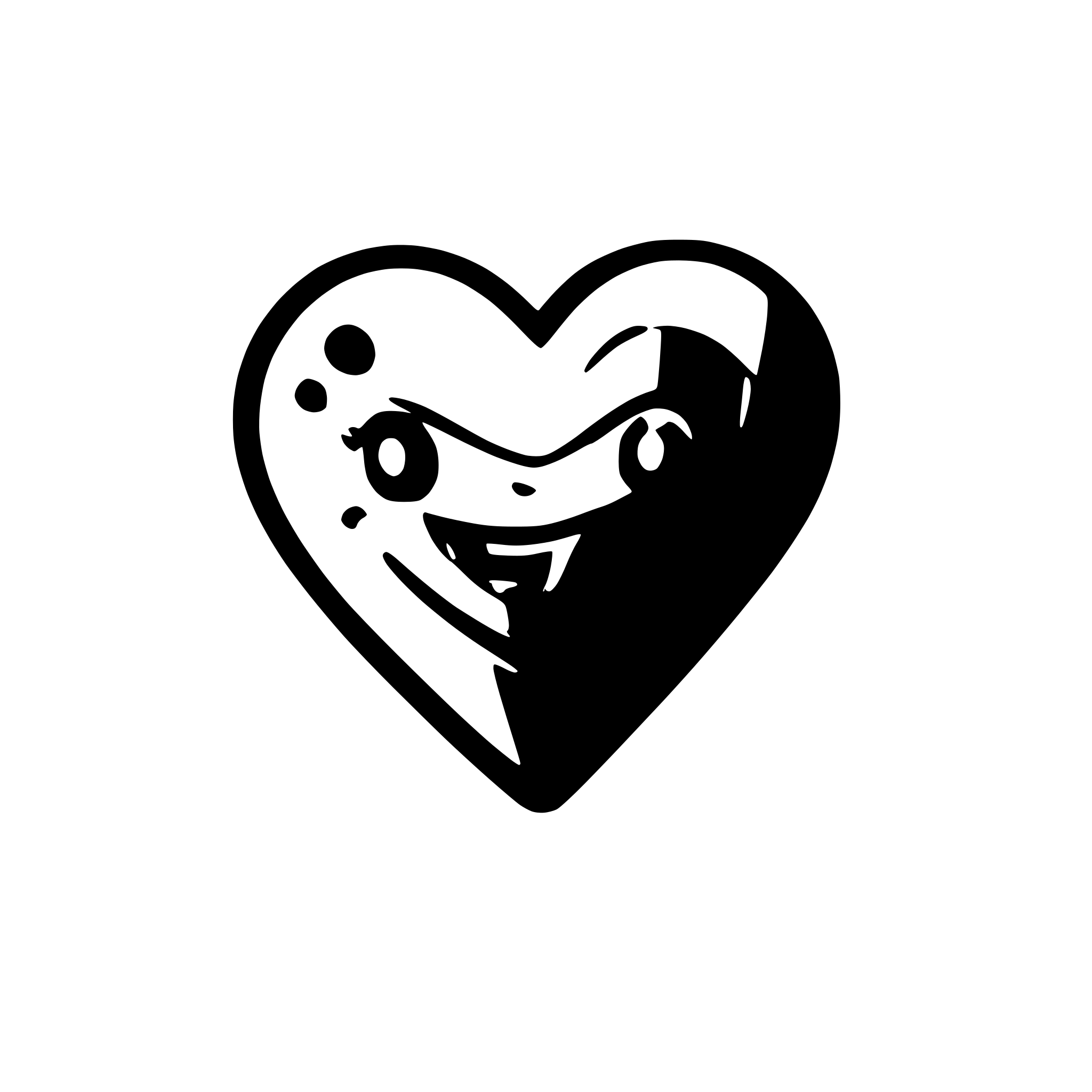 AI-generated SVG of a bold heart