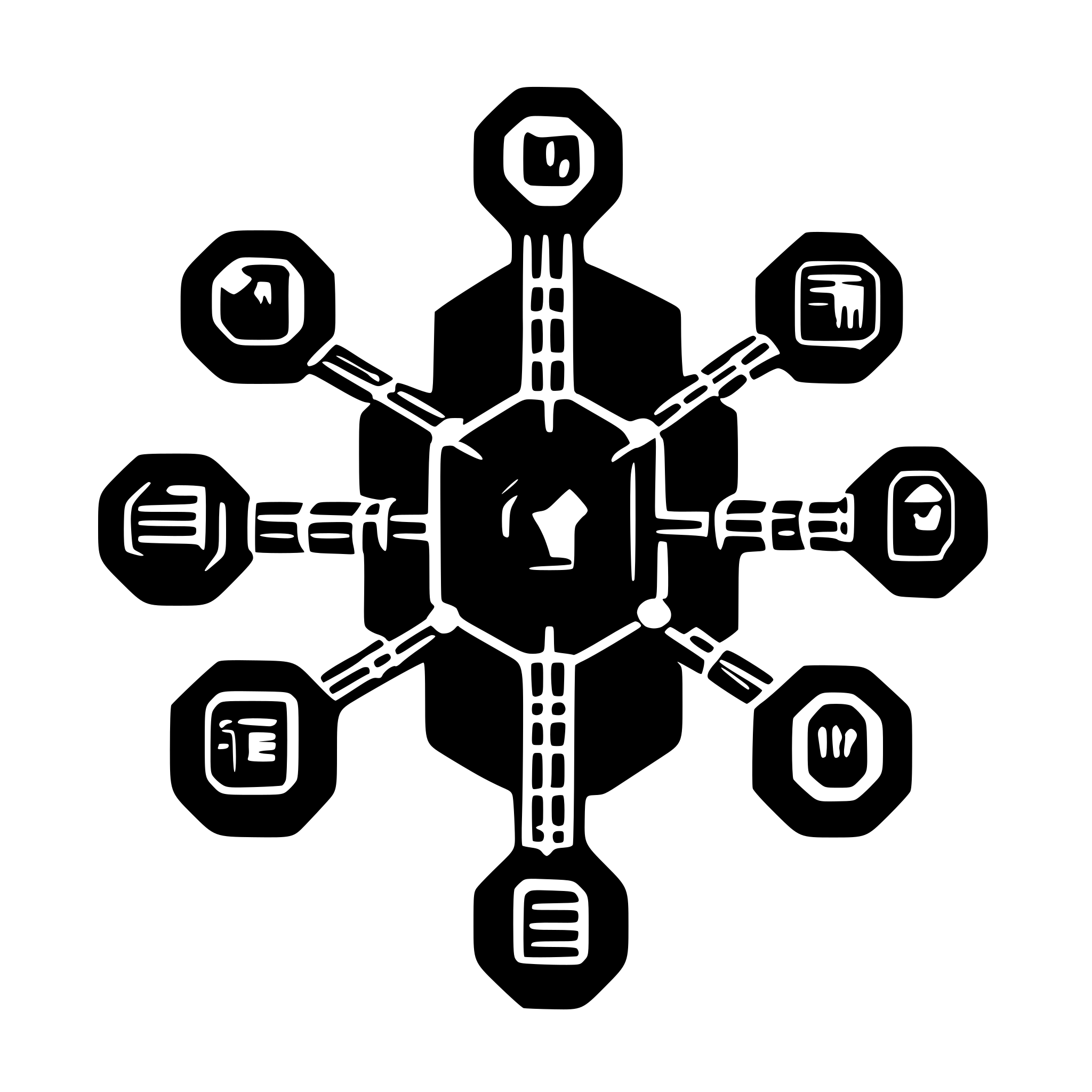 AI-generated SVG of a network diagram