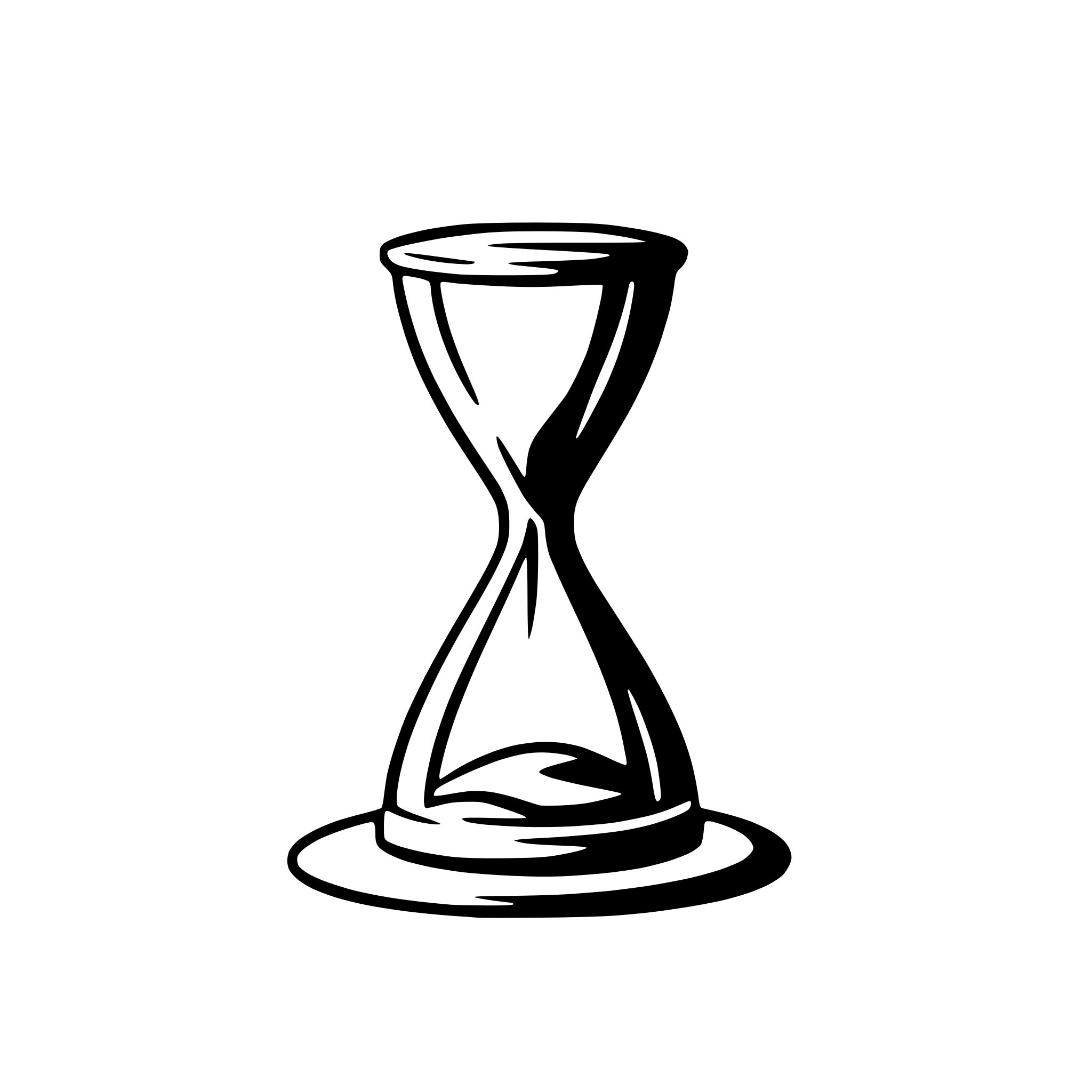 AI-generated SVG of 'minimalist hourglass with flowing sand'