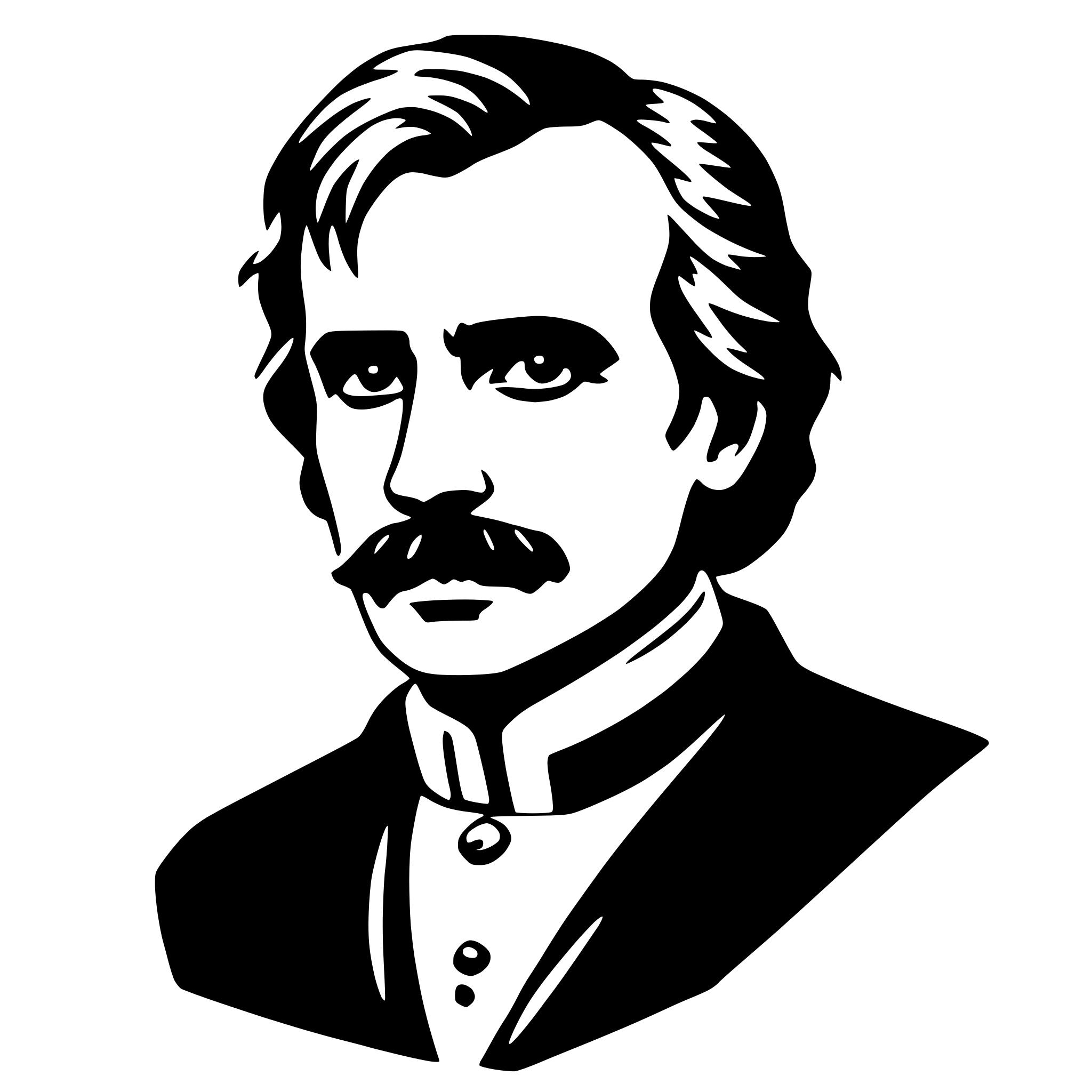 AI-generated SVG of a friedrich nietzsche