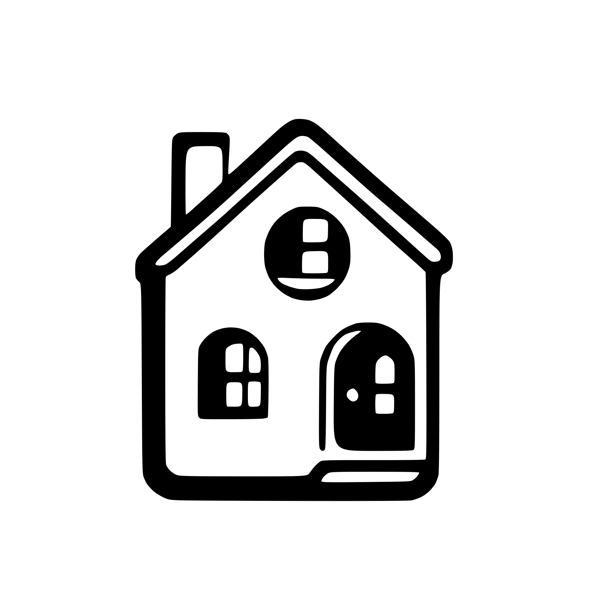 AI-generated SVG of a house