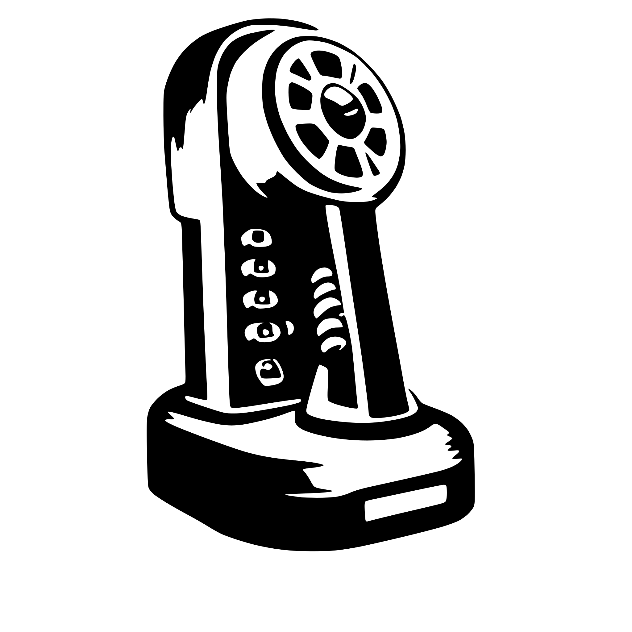 AI-generated SVG of 'mute phone'
