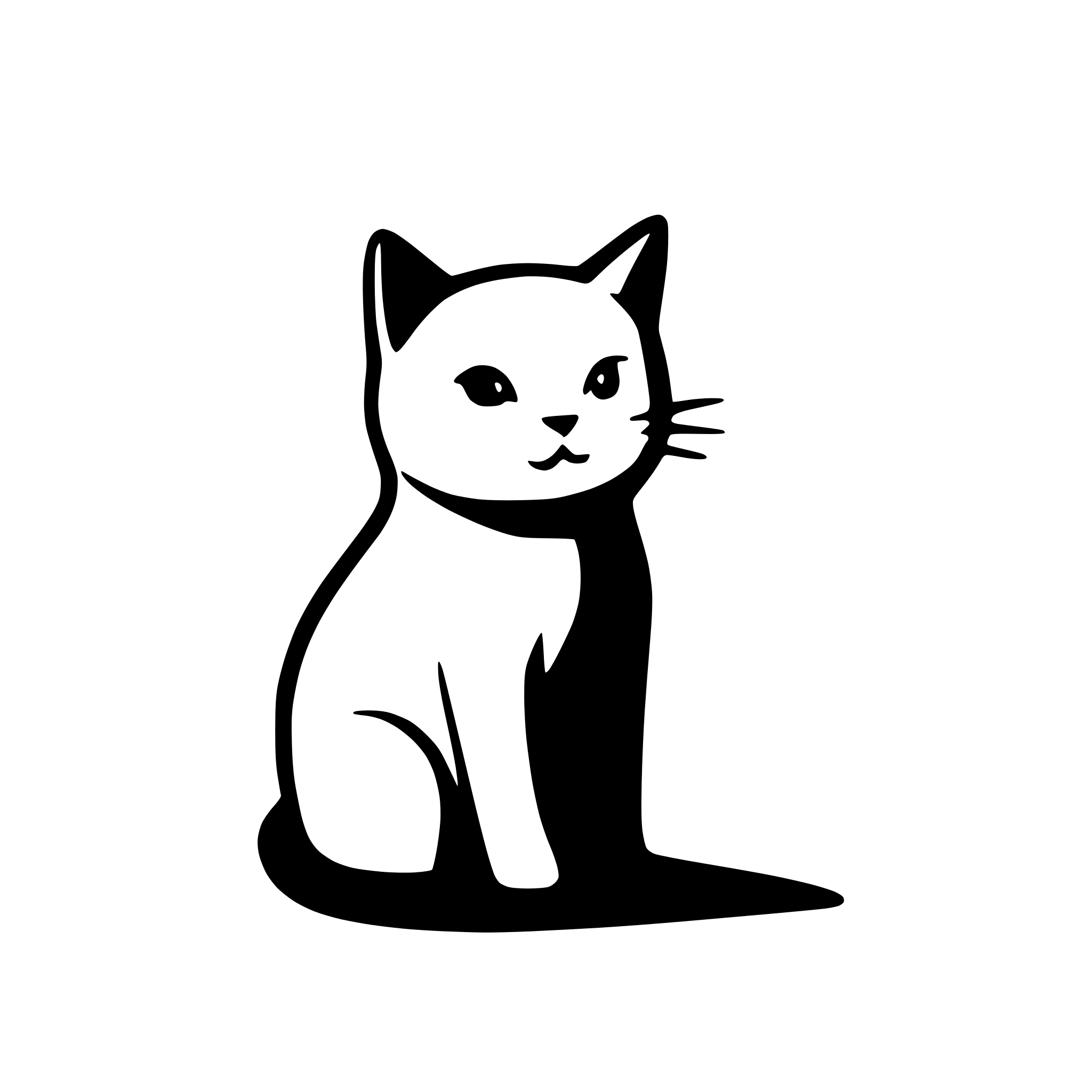 AI-generated SVG of 'cat'