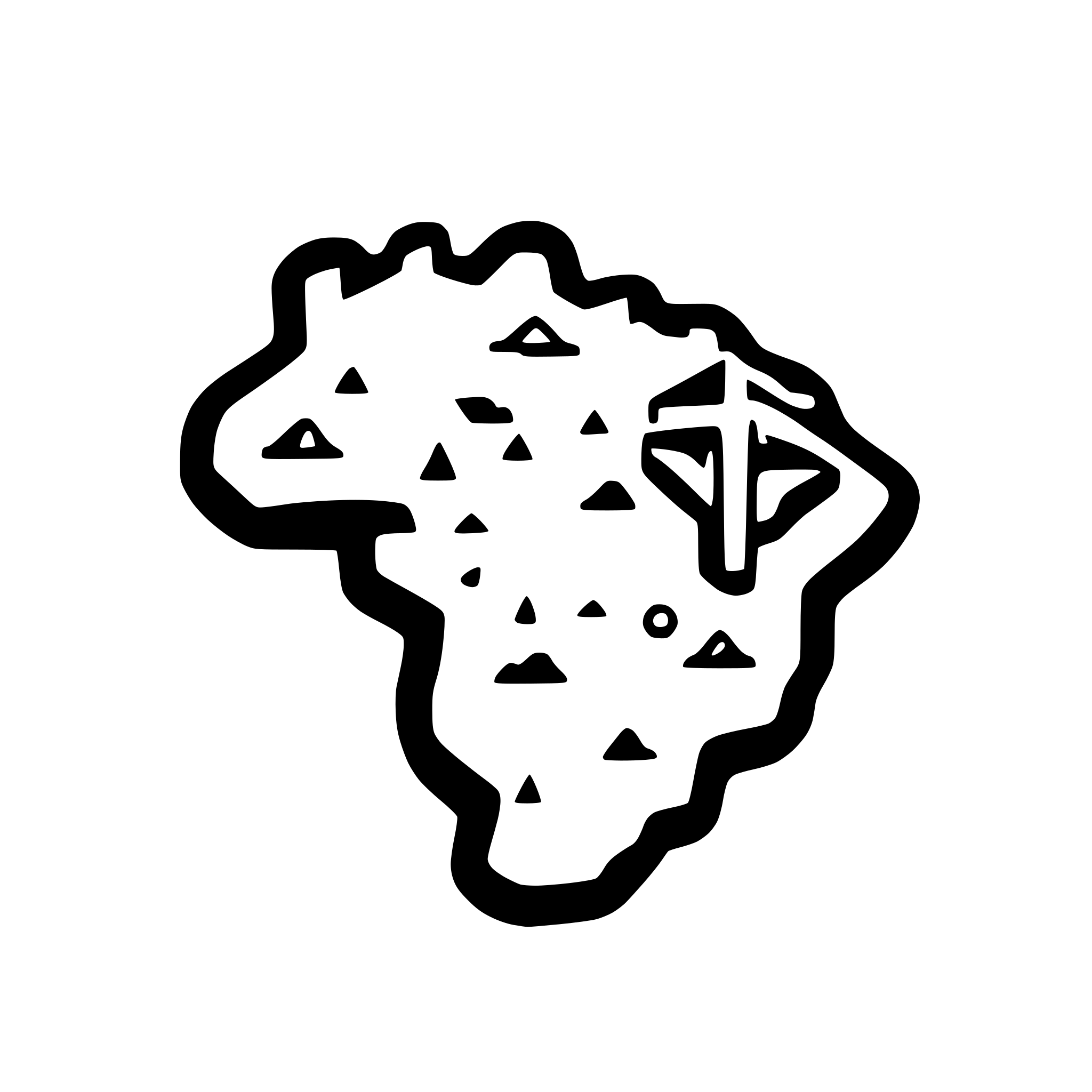 AI-generated SVG of 'outlined brazil map'