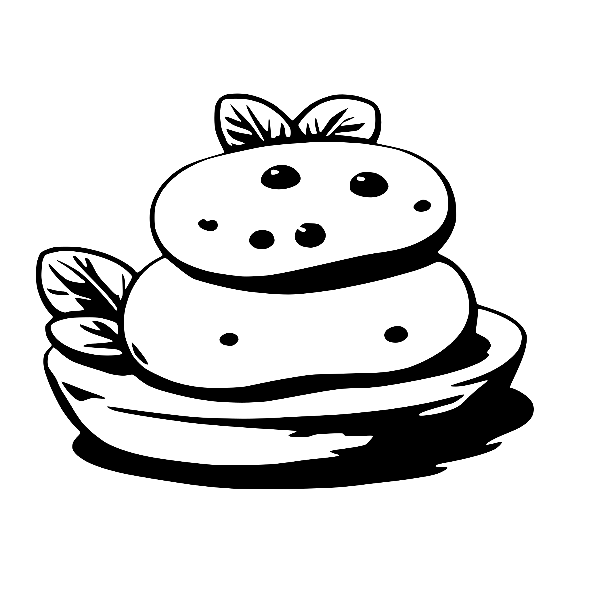 AI-generated SVG of a mochi