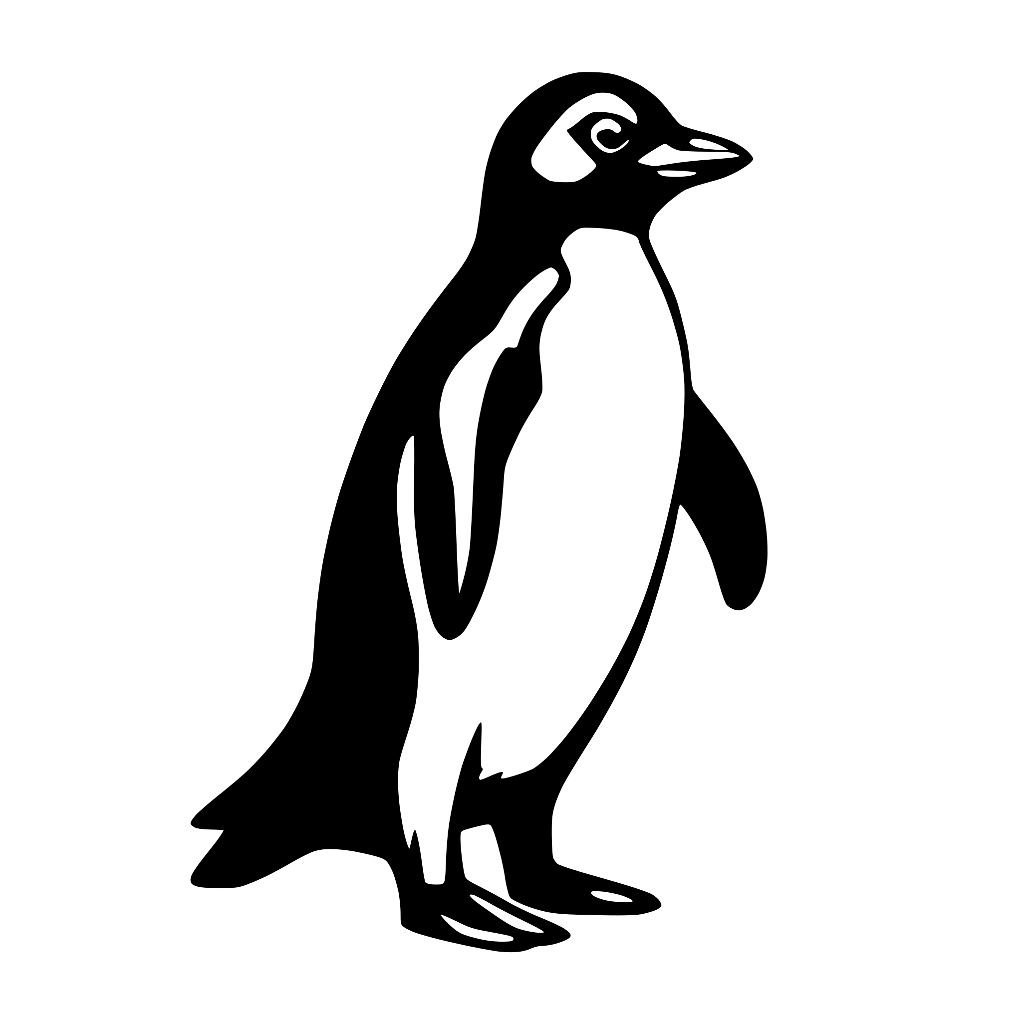 AI-generated SVG of 'penguin'