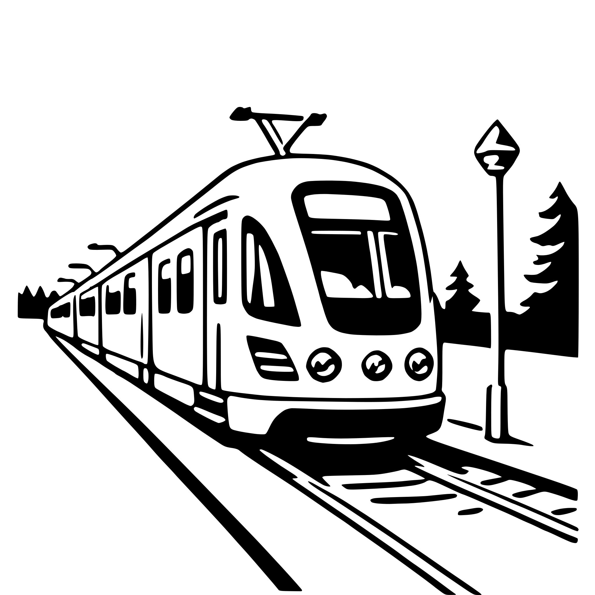 AI-generated SVG of 'light rail'