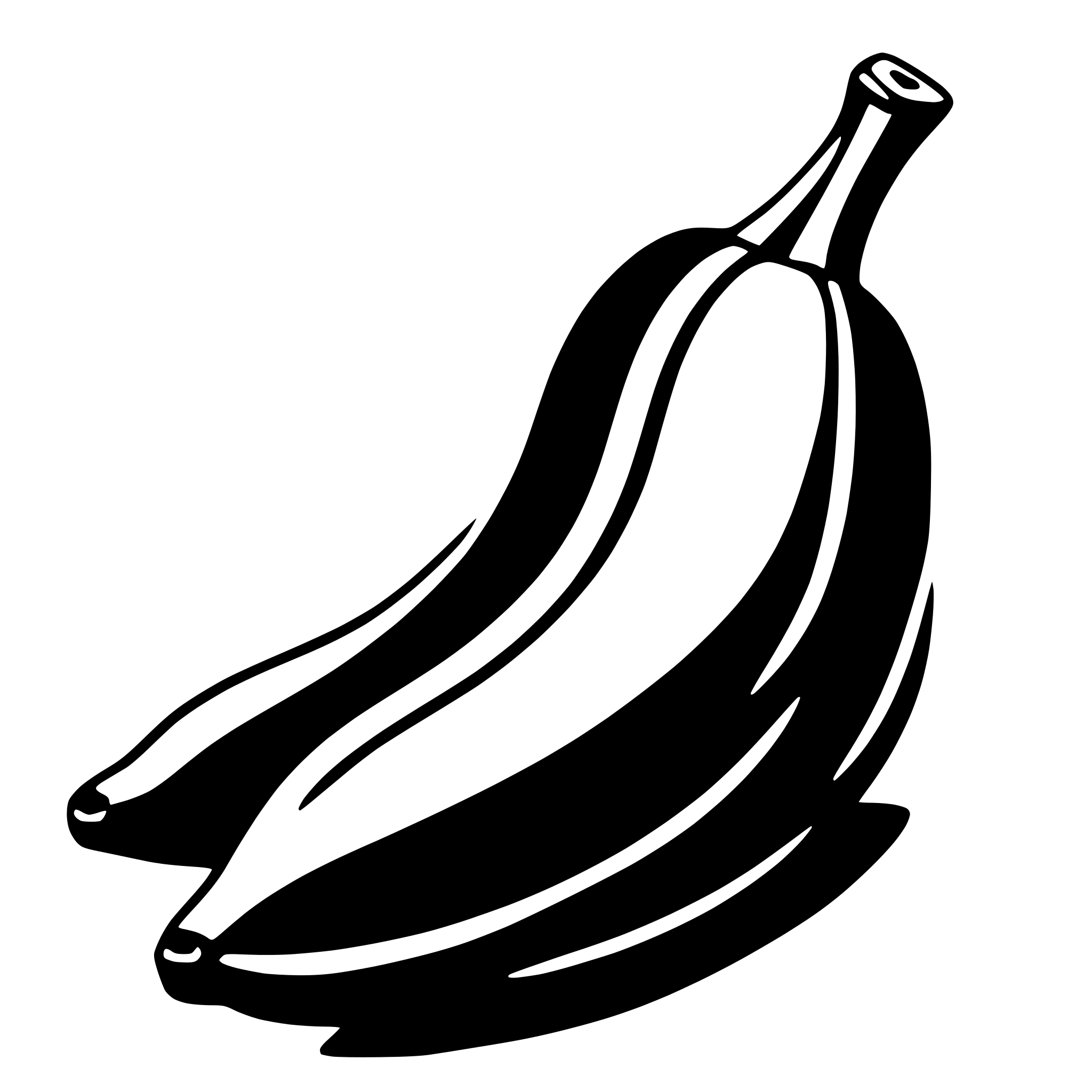 AI-generated SVG of a banana