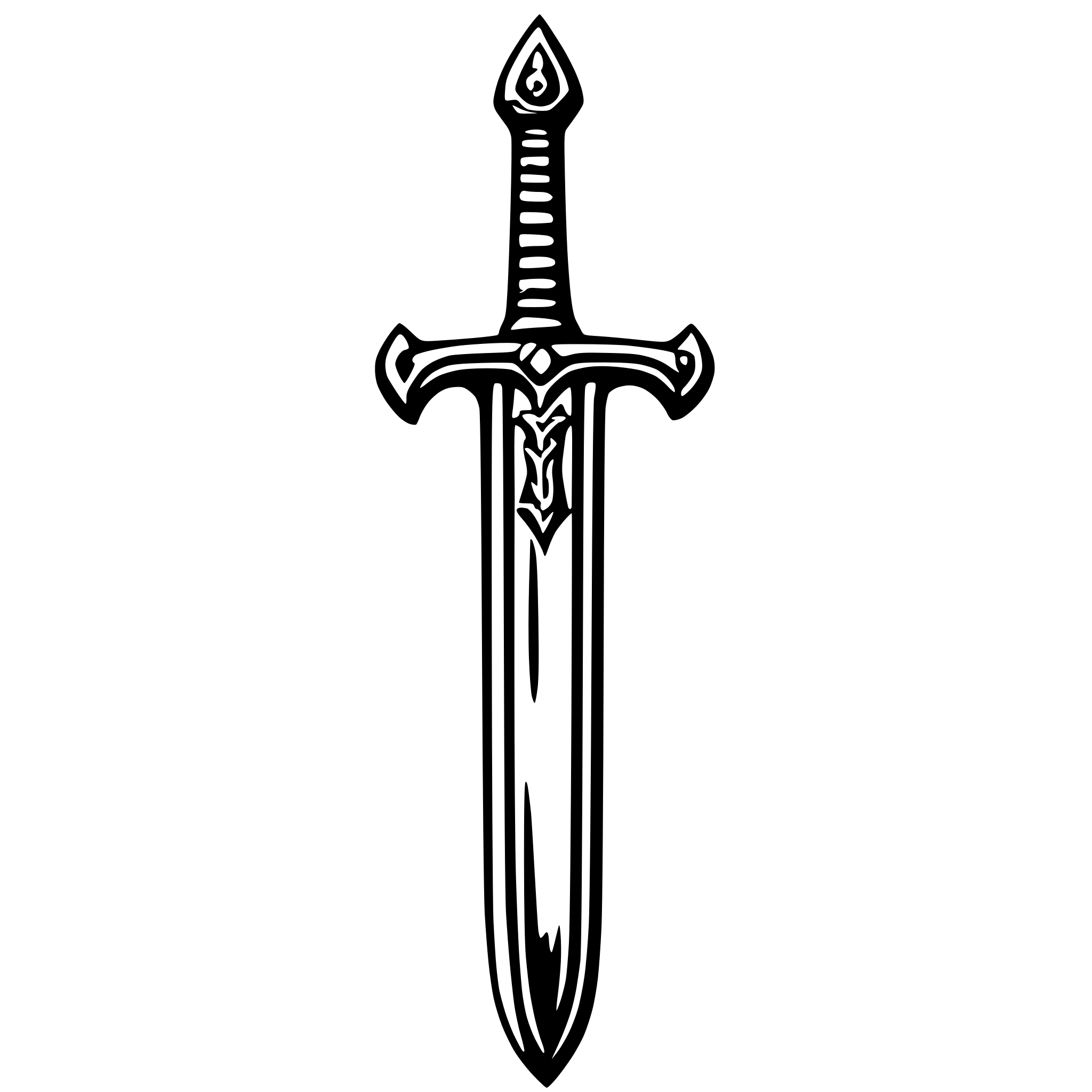 AI-generated SVG of a sword