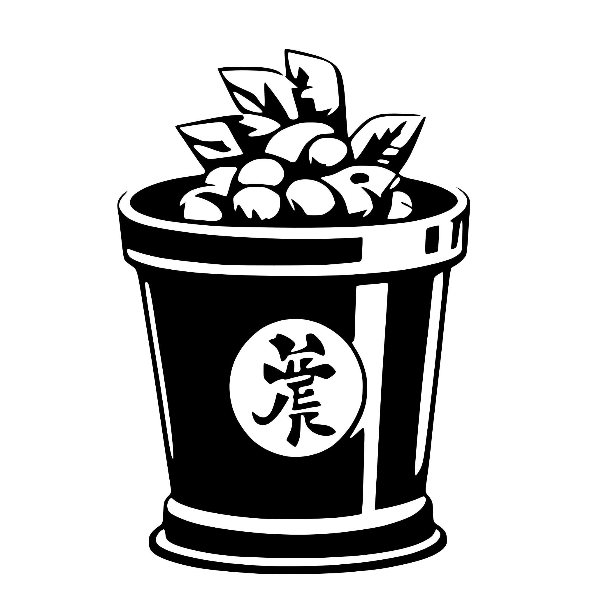 AI-generated SVG of a chinese new year lottery bucket