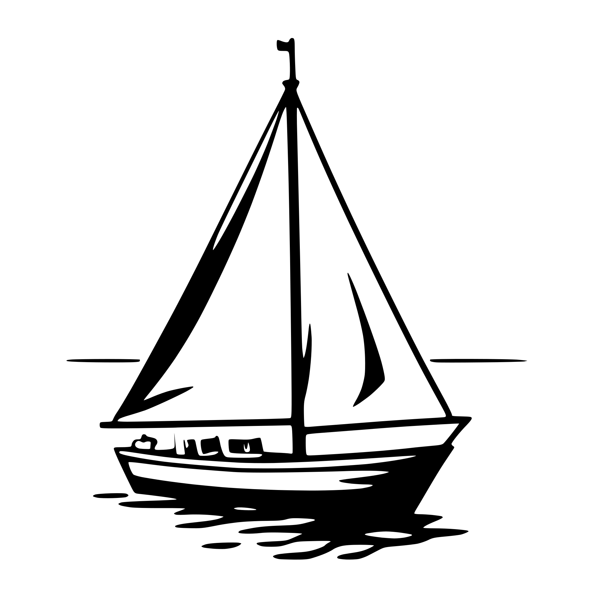 AI-generated SVG of a sailboat