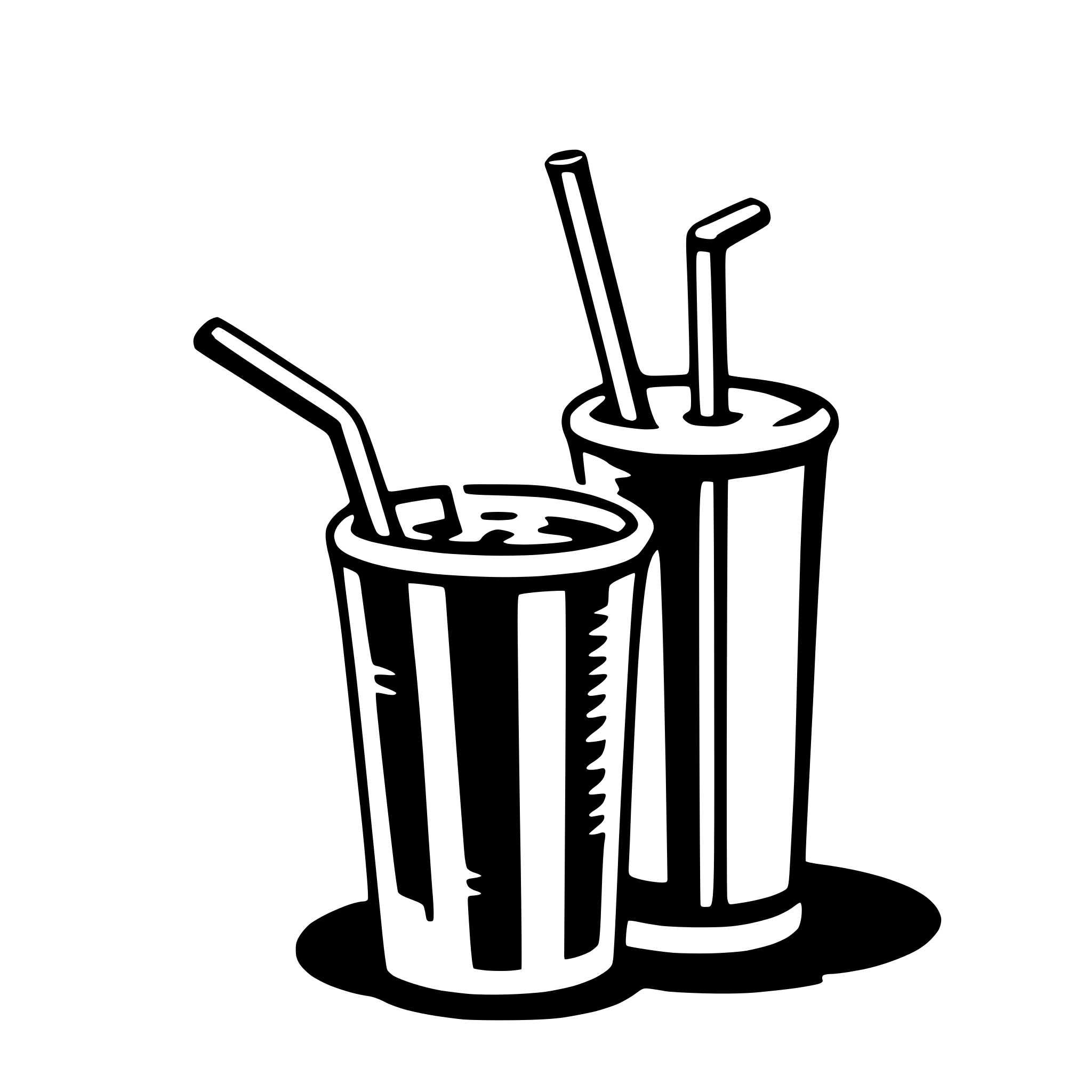 AI-generated SVG of a drinking straw
