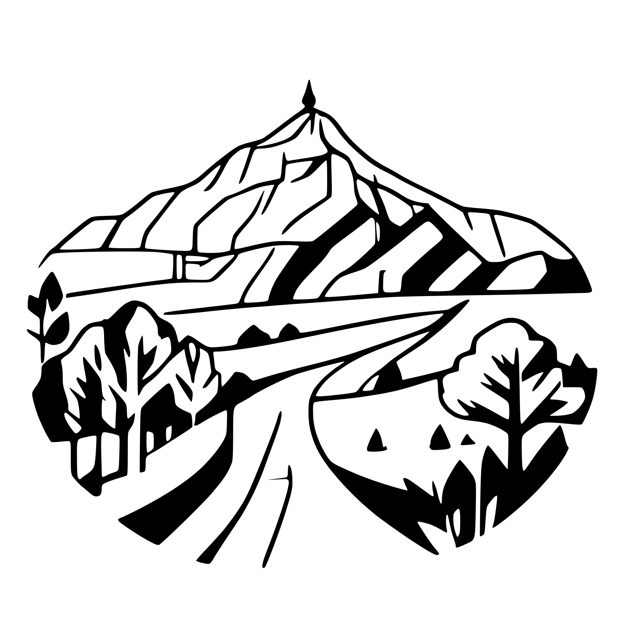 AI-generated SVG of 'vienna cirt landscape line art'