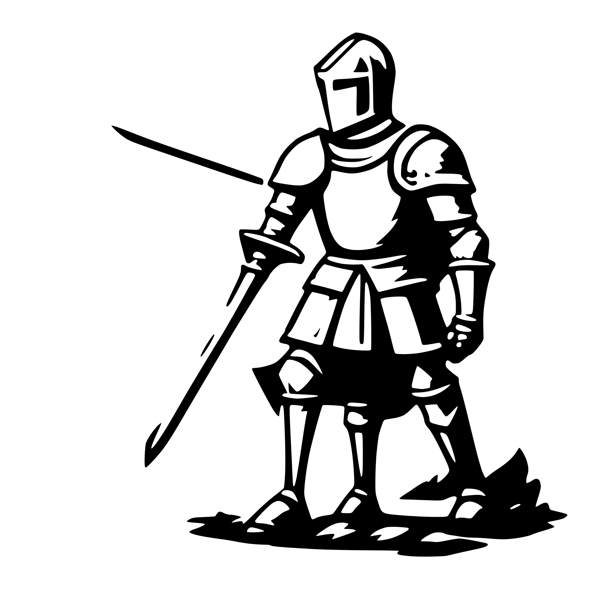 AI-generated SVG of 'knight'