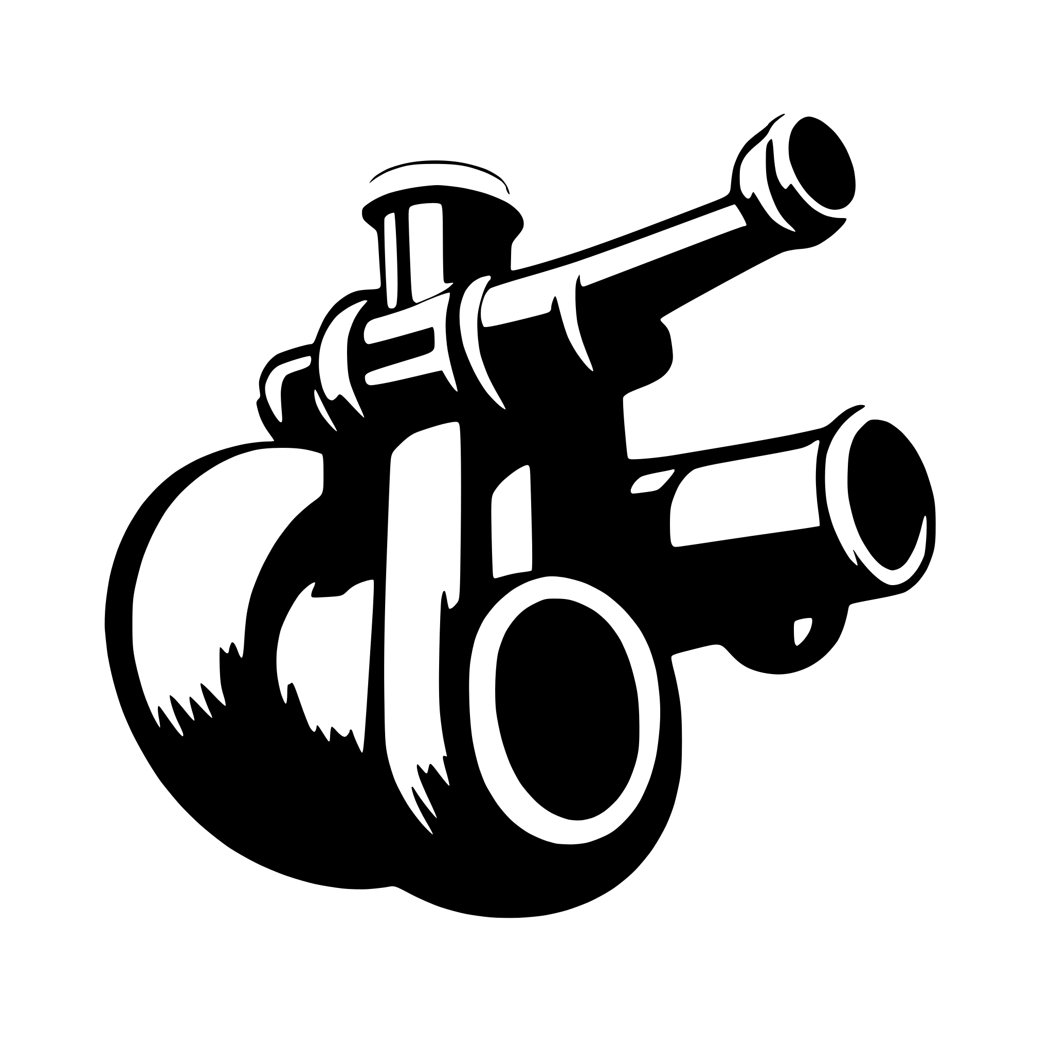 AI-generated SVG of 'bugle'