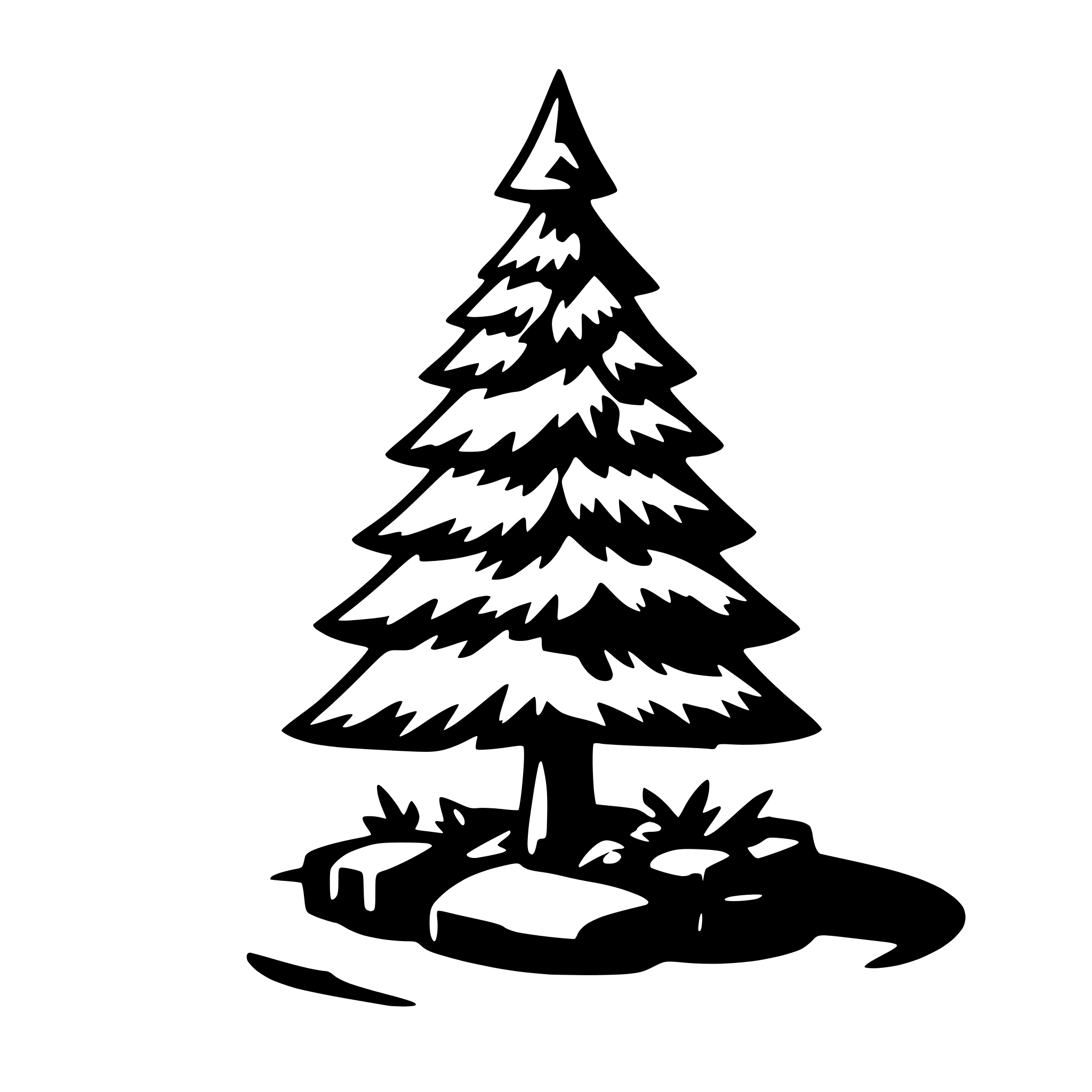 AI-generated SVG of 'christmas tree'