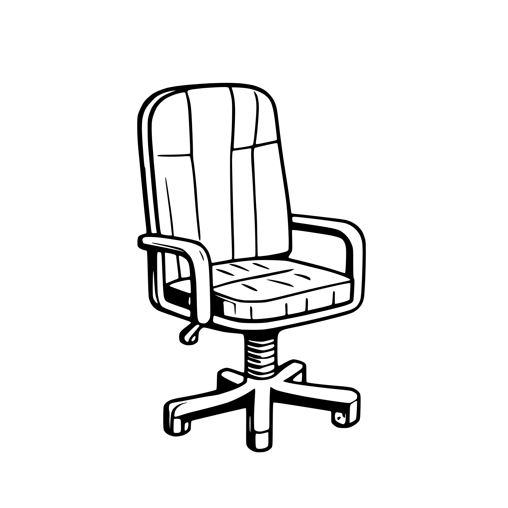 AI-generated SVG of a the comic style, a chair