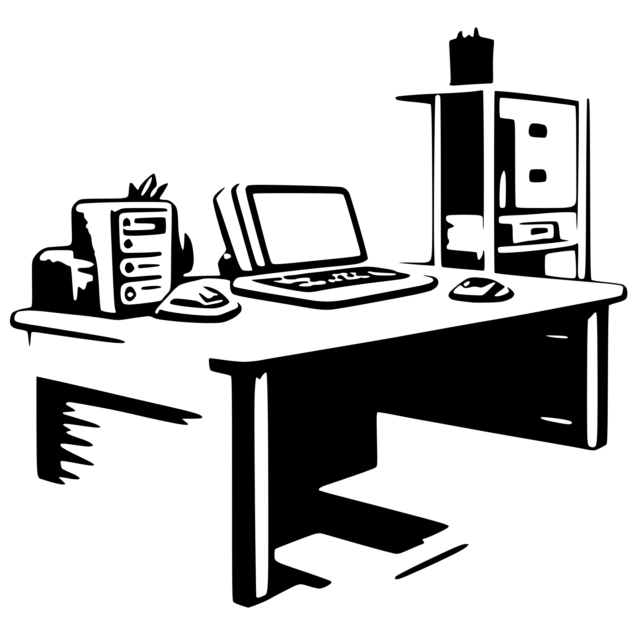 AI-generated SVG of 'desk'