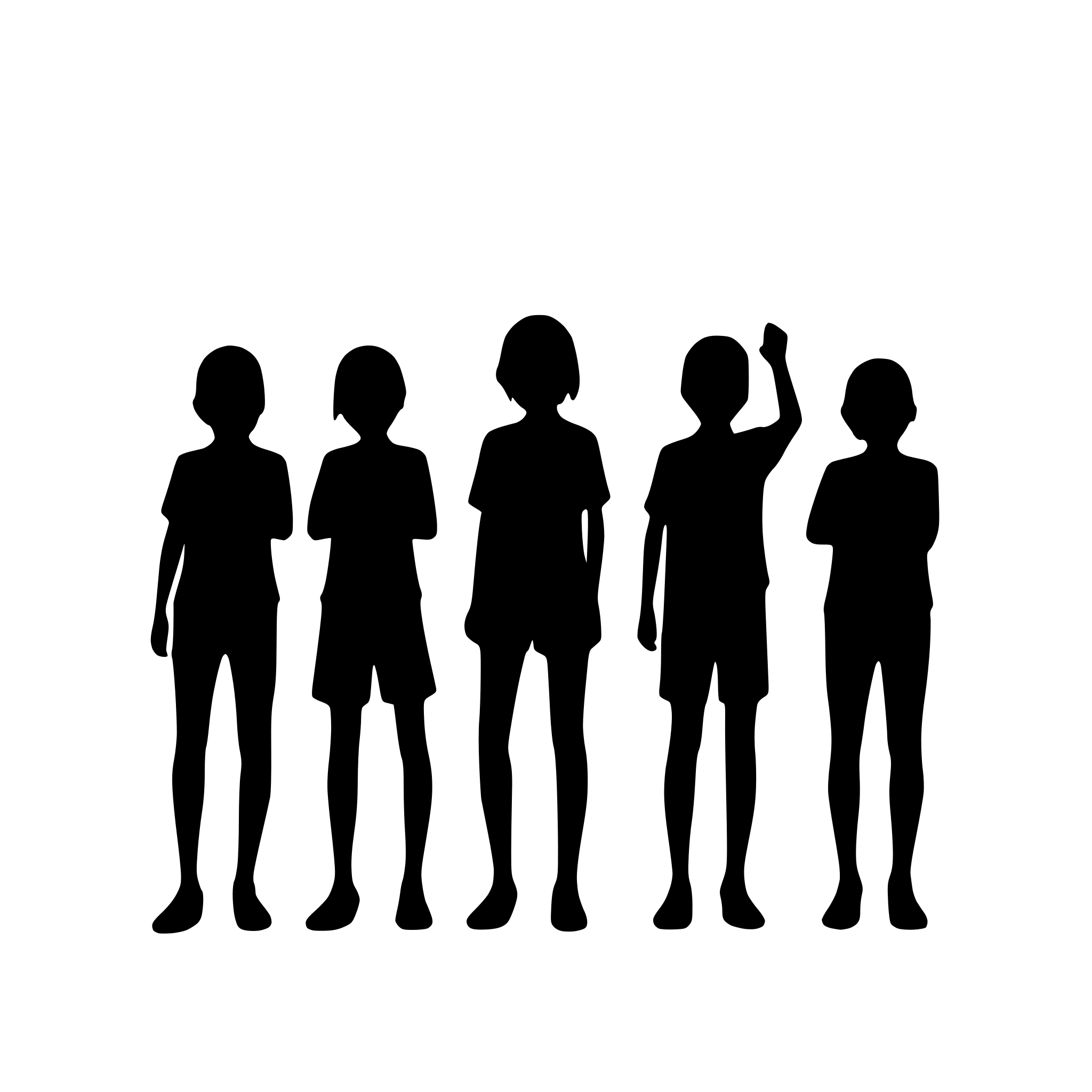 AI-generated SVG of a boys forming a line and holding hands