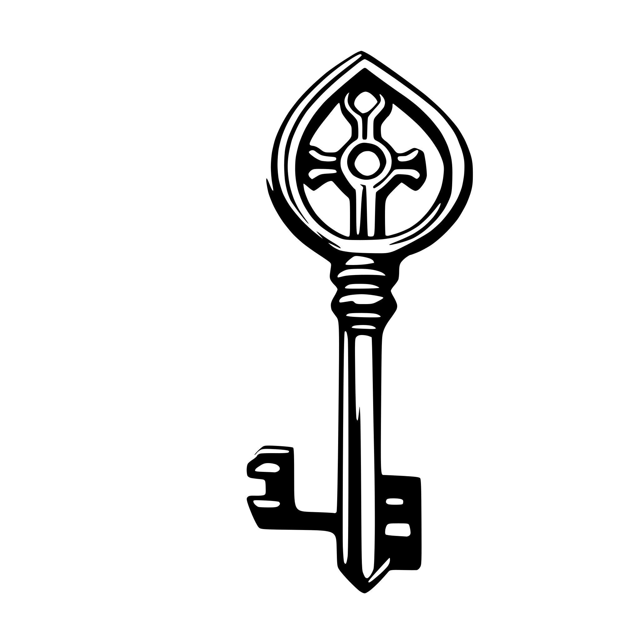 AI-generated SVG of a key
