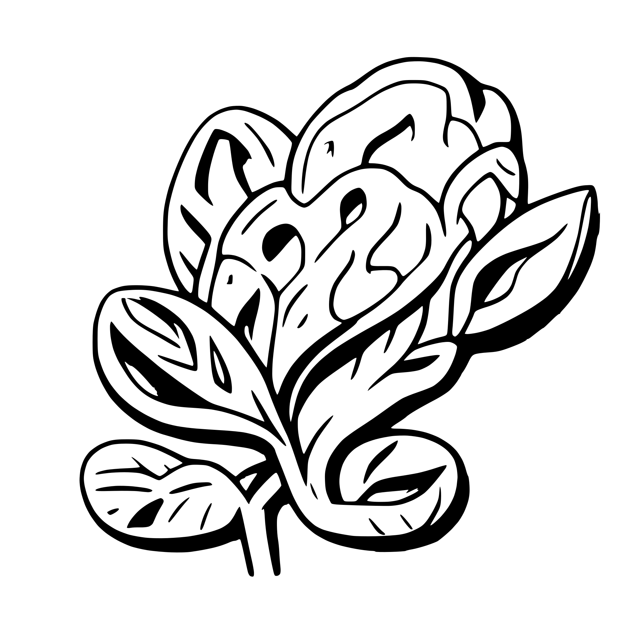 AI-generated SVG of a وردة