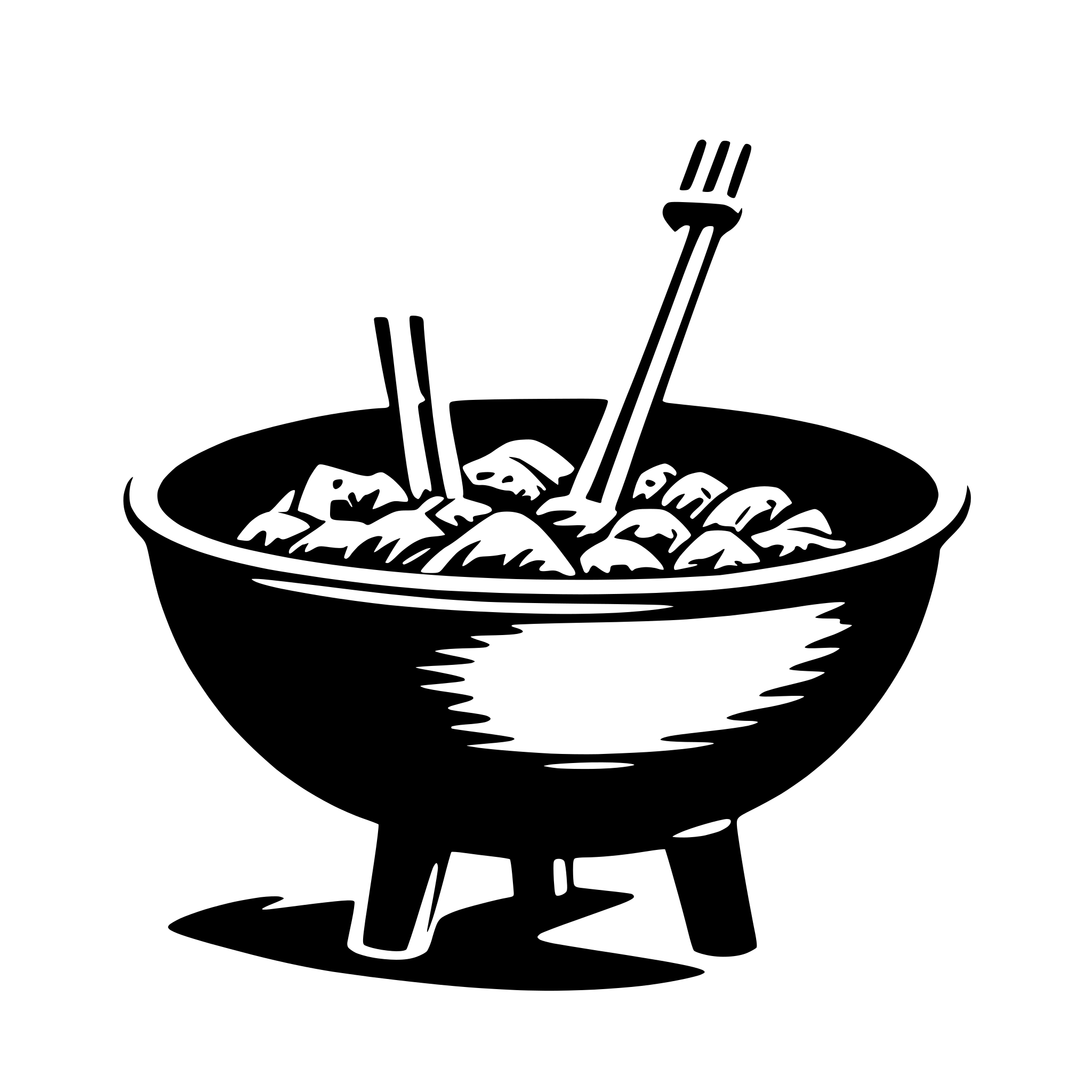 AI-generated SVG of a wok