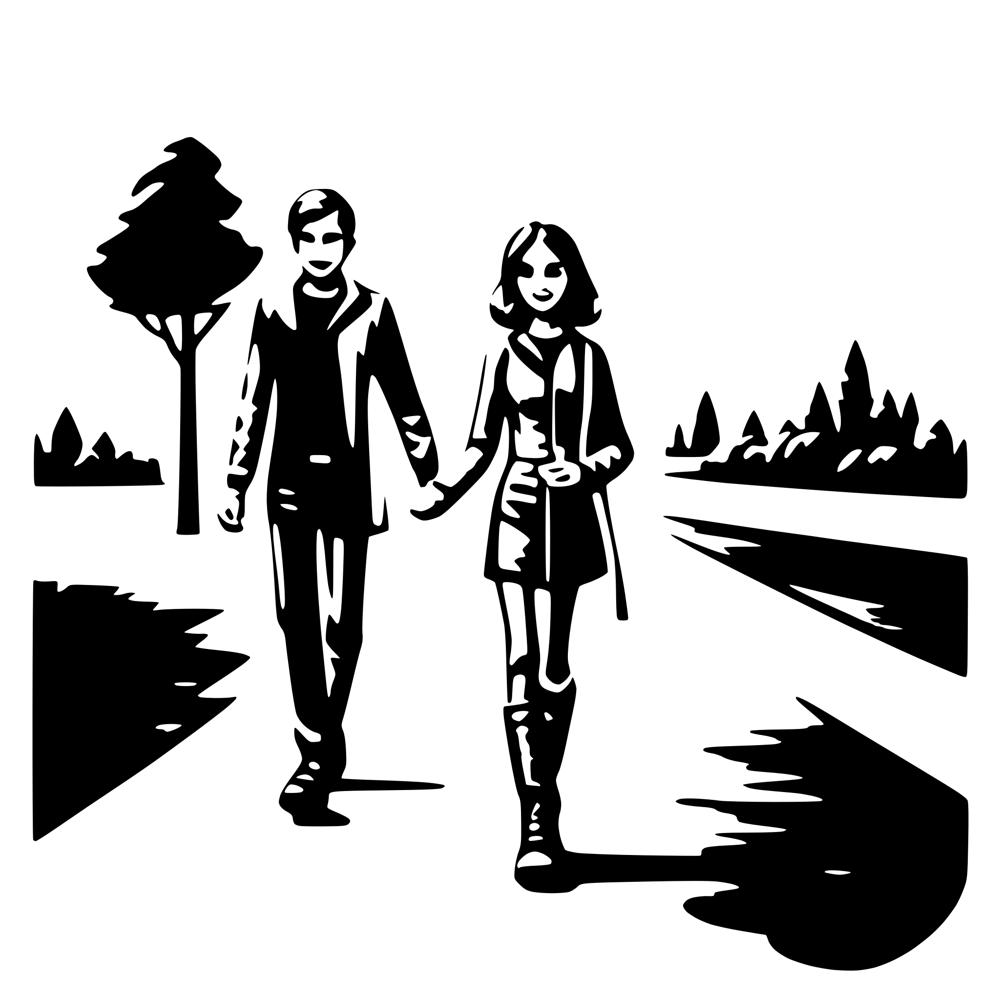 AI-generated SVG of 'main activity walk'