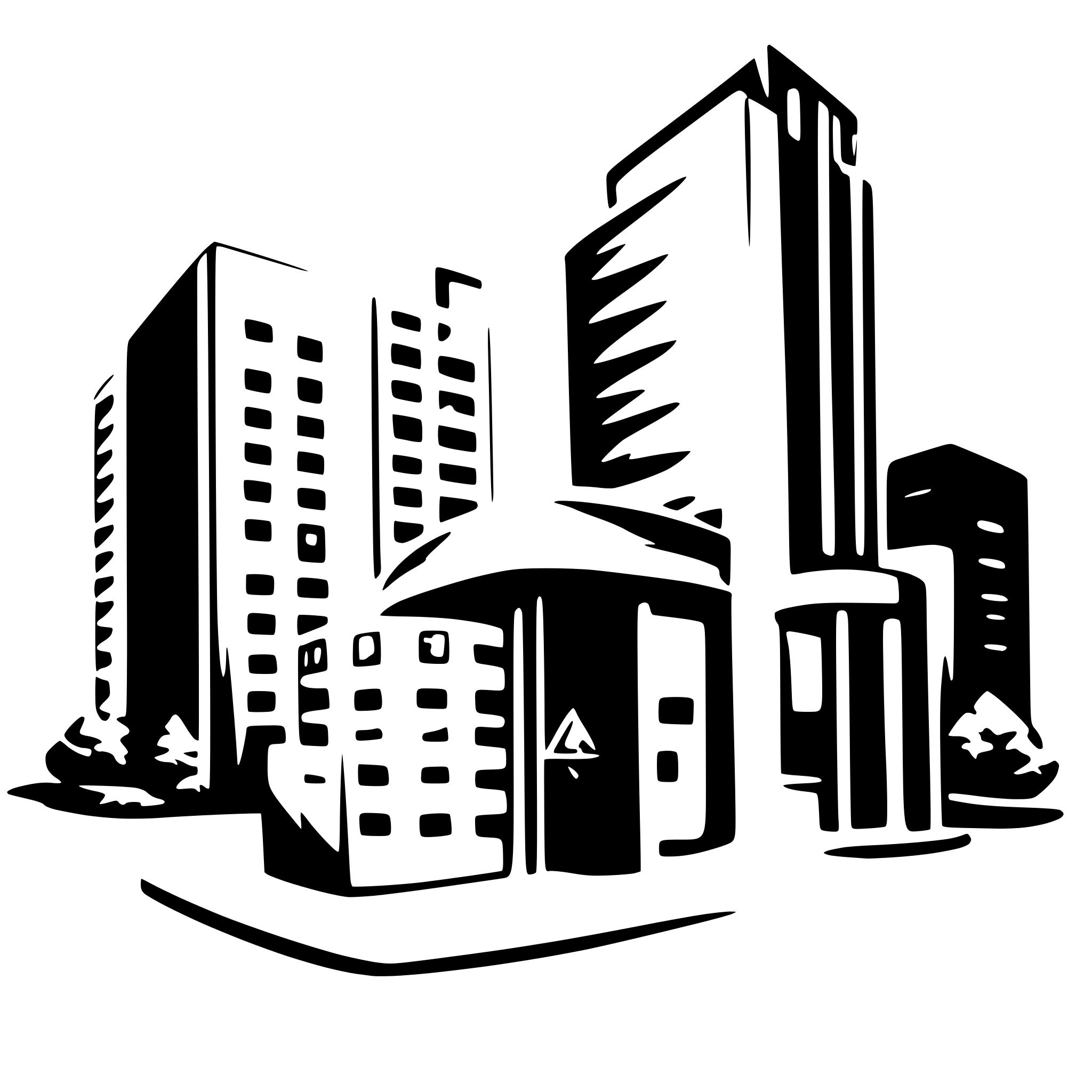 AI-generated SVG of a Investment Bank in white