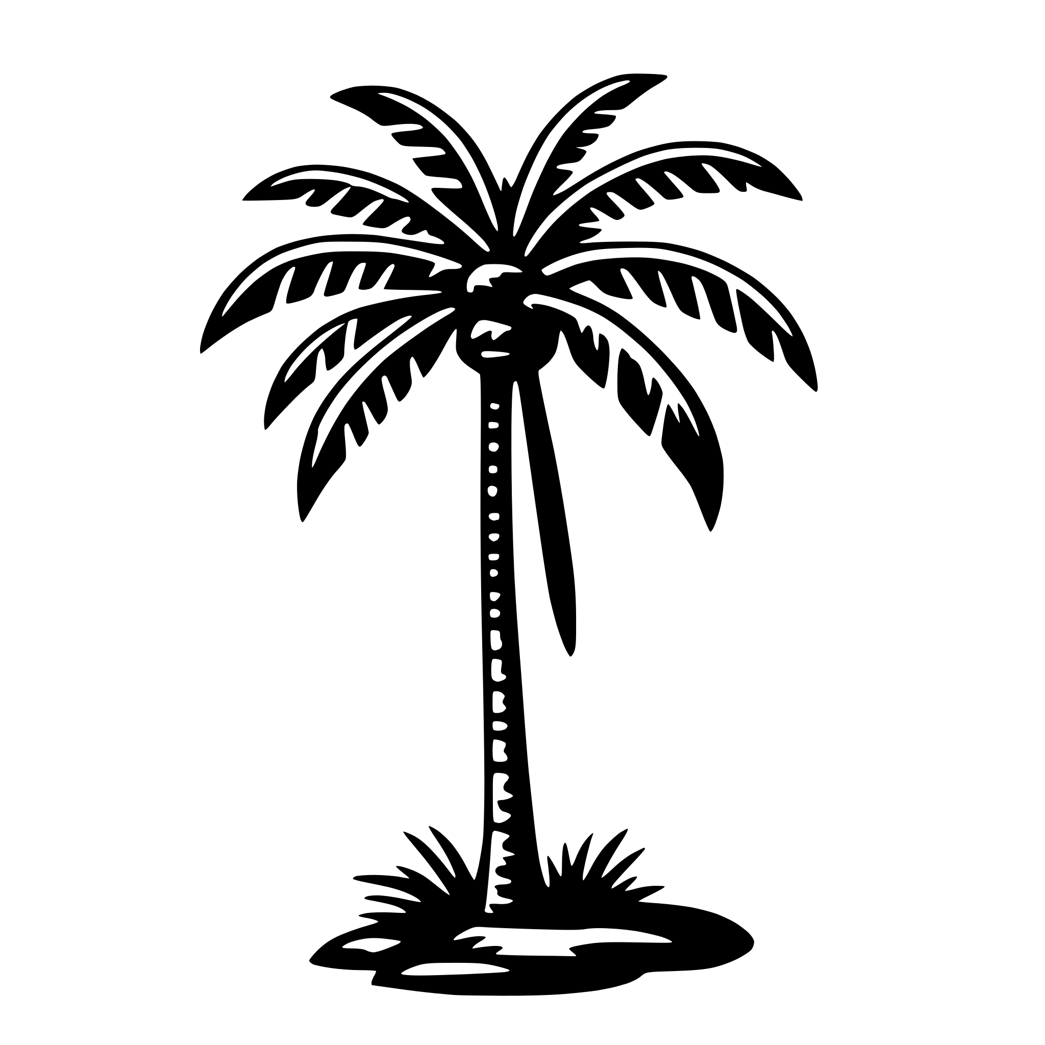AI-generated SVG of a palm tree