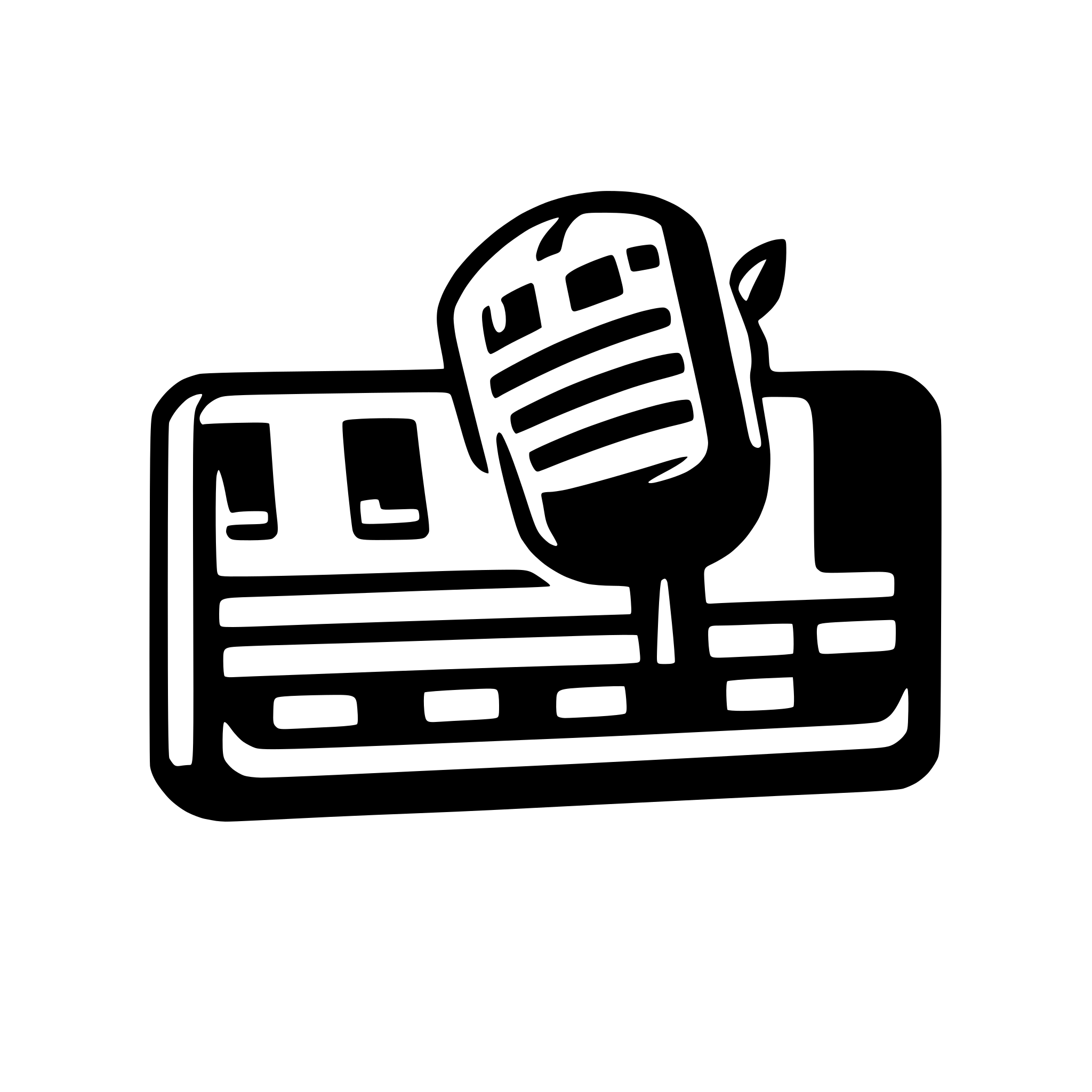 AI-generated SVG of a keyboard and microphone