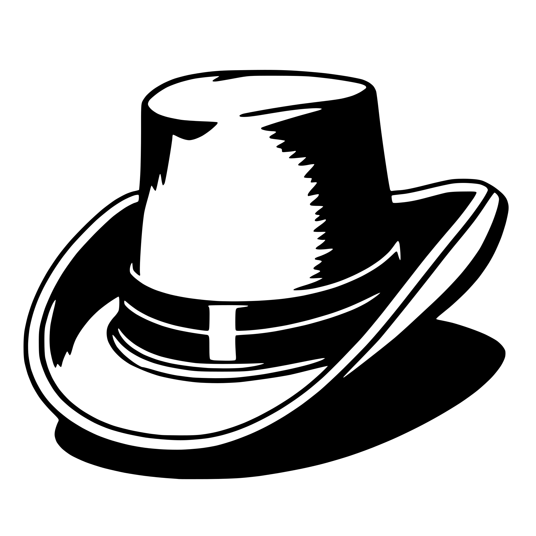 AI-generated SVG of a cowboy hat