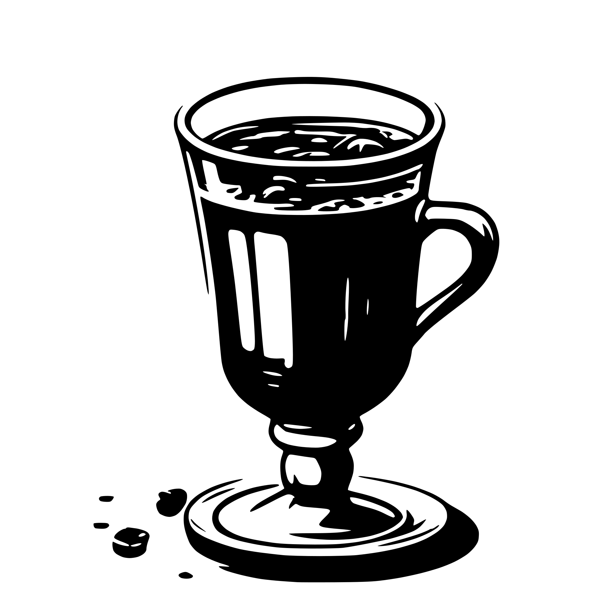 AI-generated SVG of a mulled wine cup