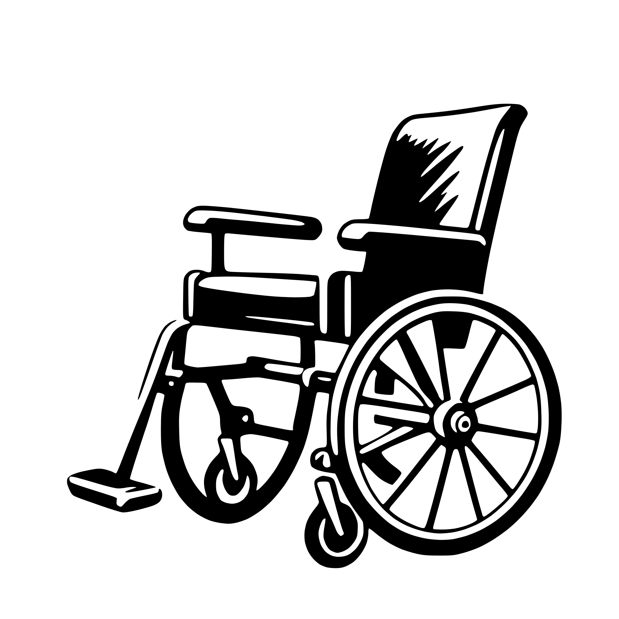 AI-generated SVG of a wheelchair