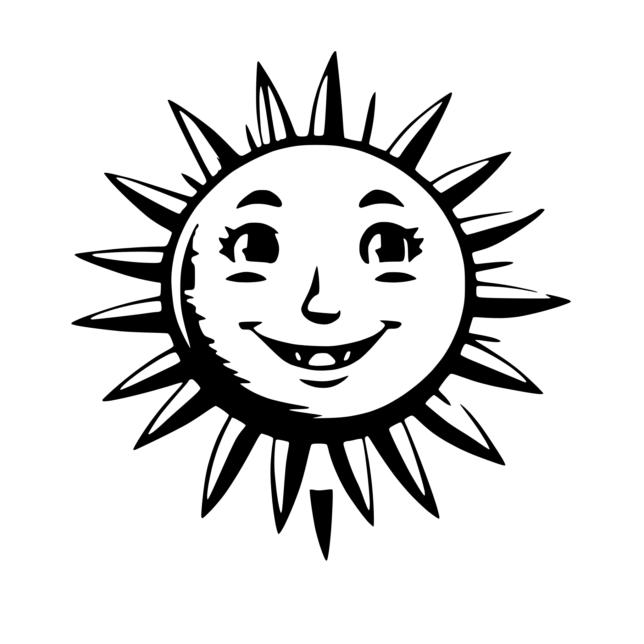AI-generated SVG of 'a sun with a cloud separated from each other. The style of the drawing should be cute, cartoon, 2d, stylish'