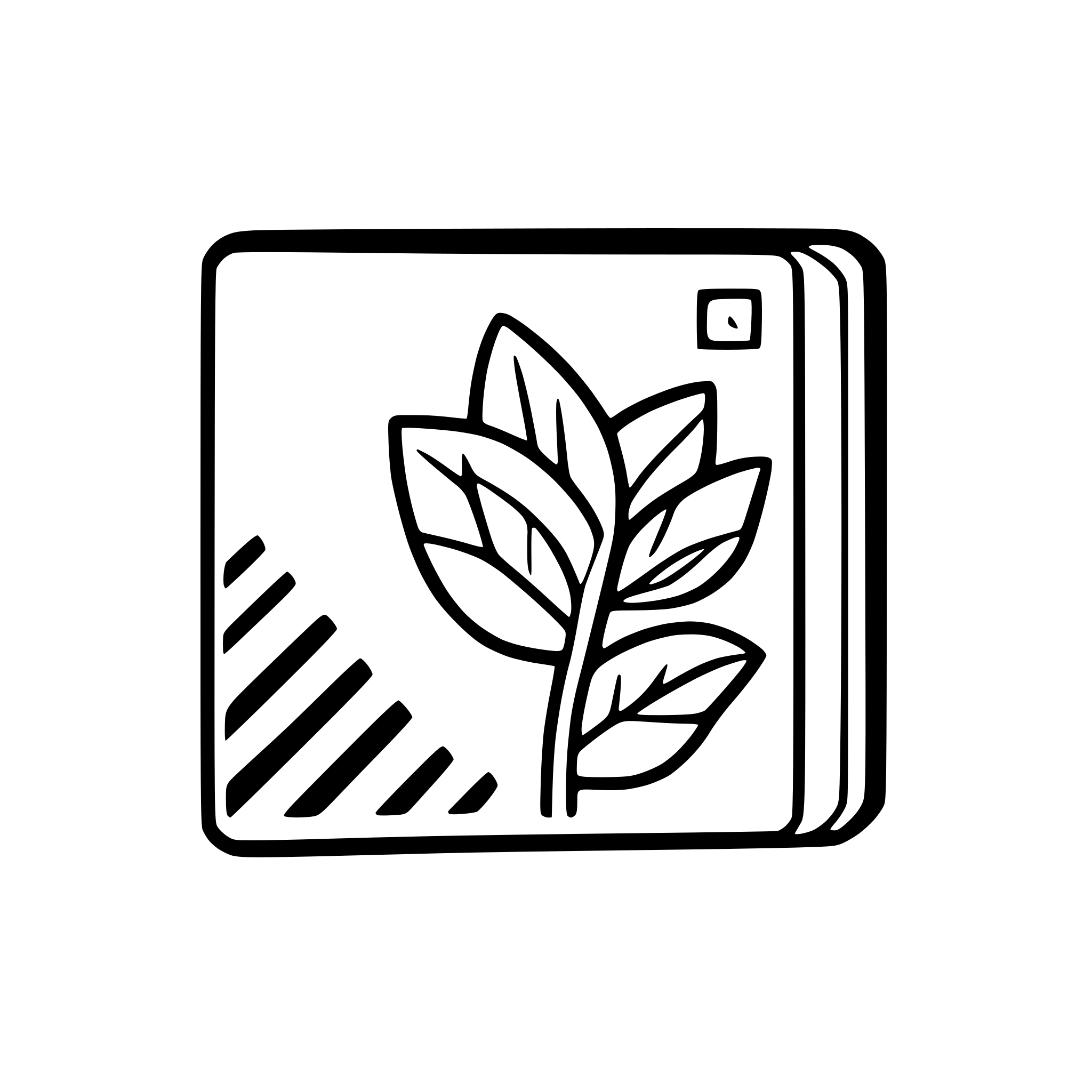 AI-generated SVG of 'square postal stamp'