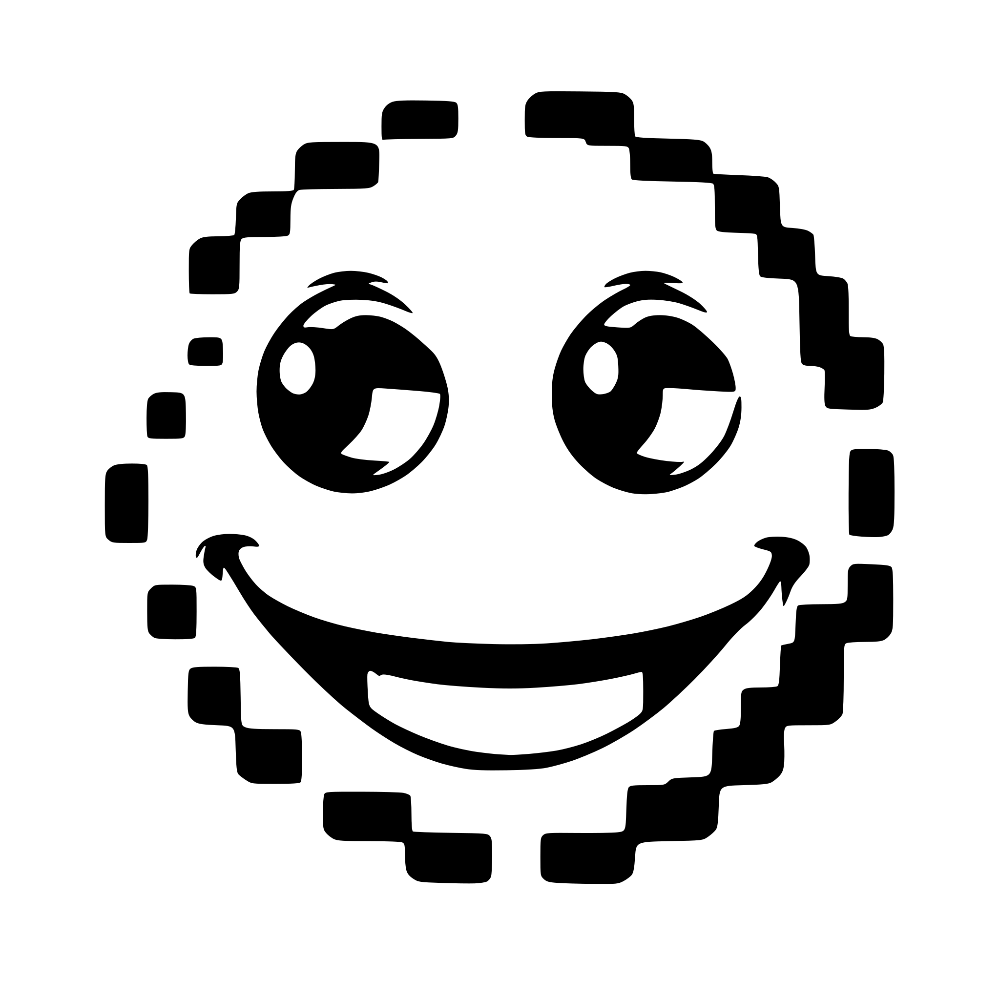 AI-generated SVG of 'a smiley made of voxels'
