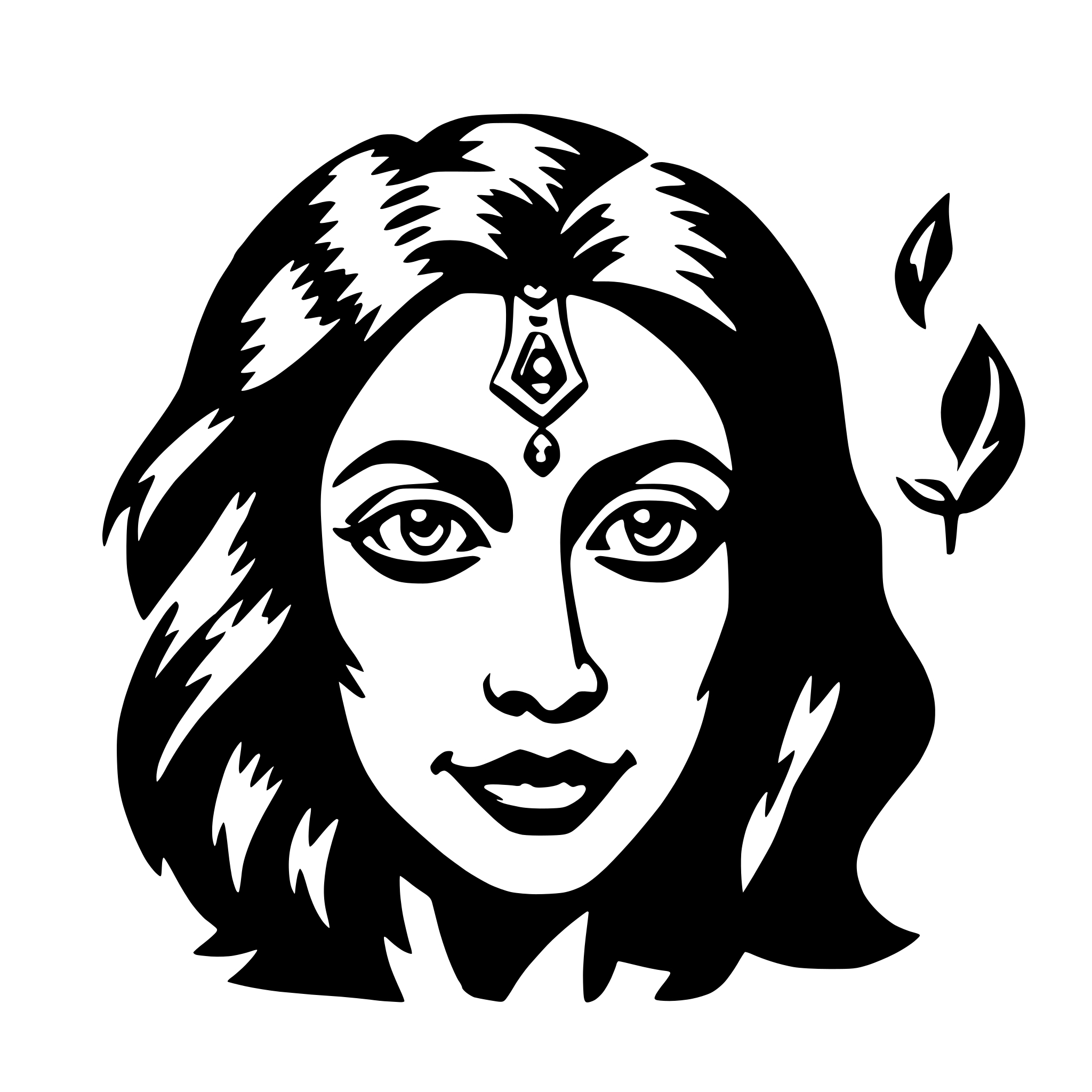 AI-generated SVG of a kali
