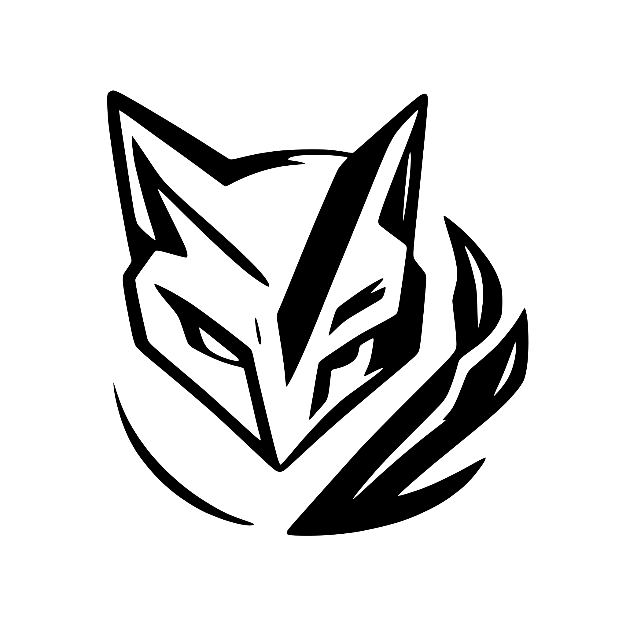 AI-generated SVG of a Menacing Hennoc Fox